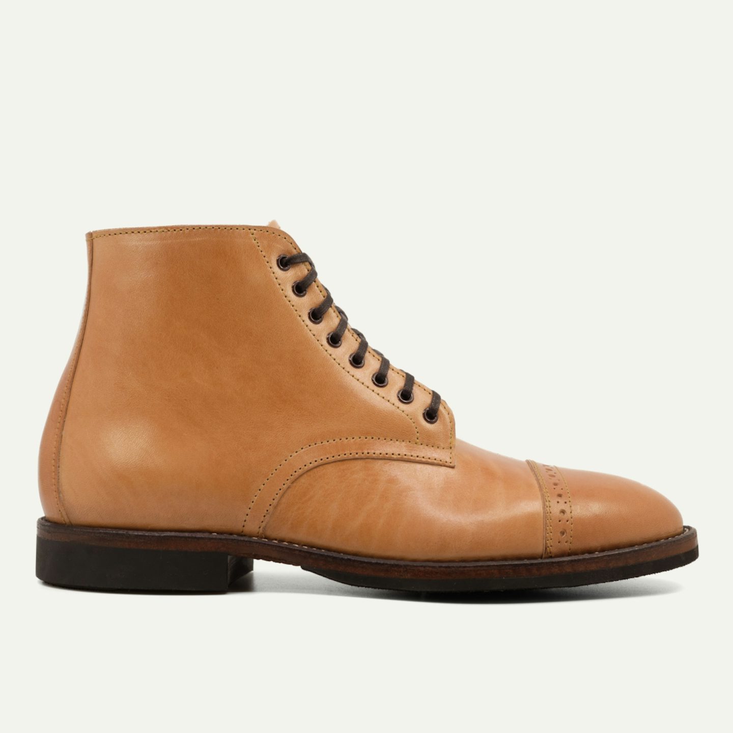 Cap-Toe Lakeshore Boot - Natural Horse Rump