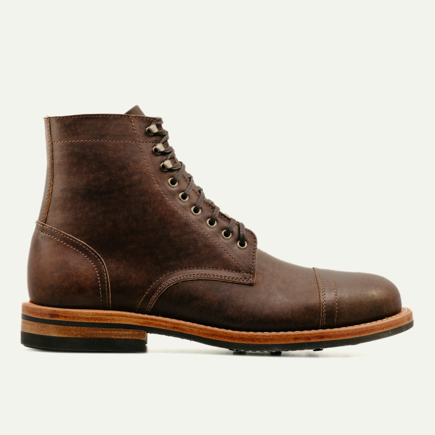 Cap-Toe Trench Boot - Badalassi Habana Iroko, Dainite Rubber