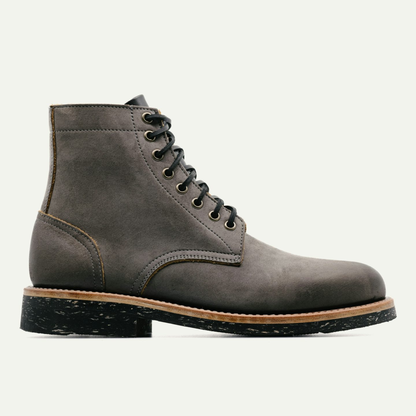 Trench Boot - Carbon Bark Veg Retan, Dr. Sole 1122 Raw Cord Sole 