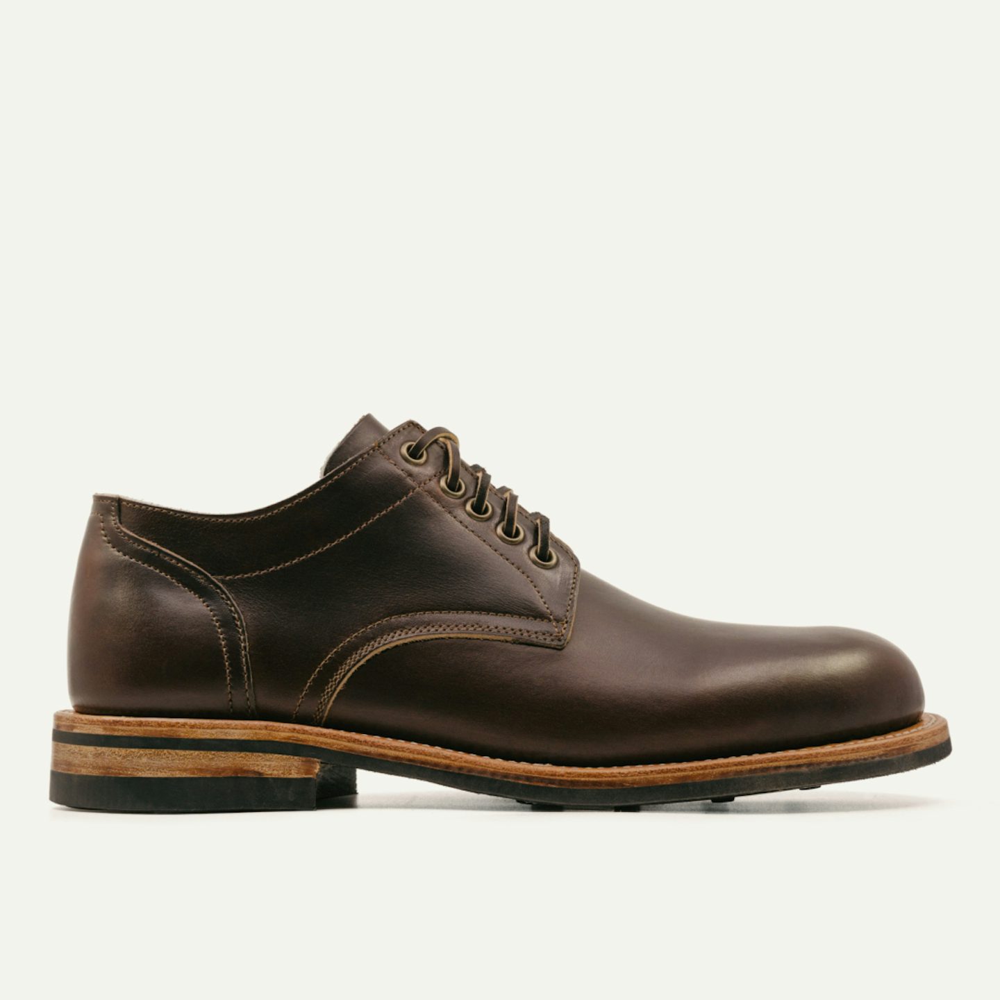 Trench Oxford - Horween Brown Chromexcel, Dainite Rubber-Studded