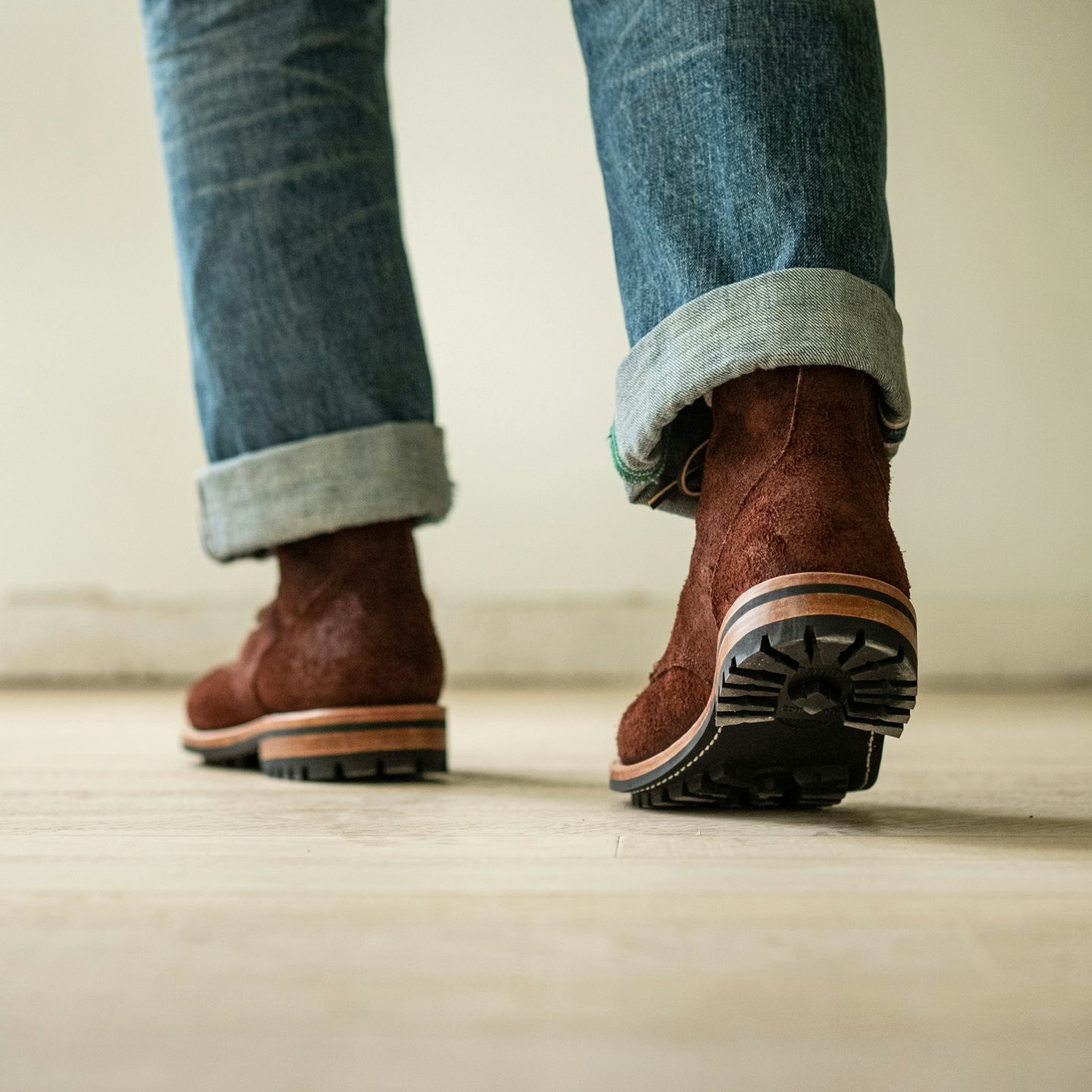 Field Boot - Black Walnut Stampede Roughout, Commando Sole - Made