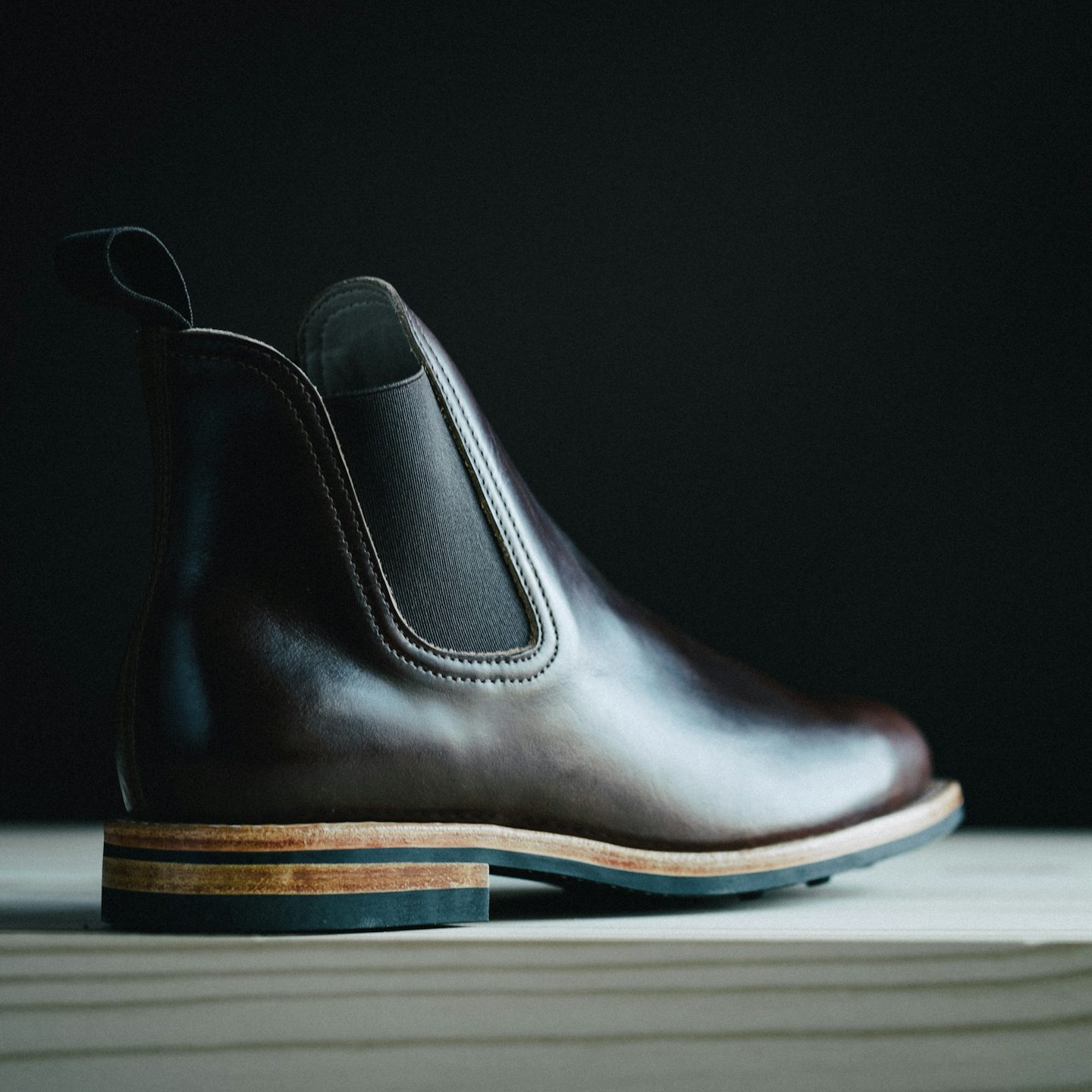 Brown Chromexcel 5504 Chelsea Boot - Detail Image One