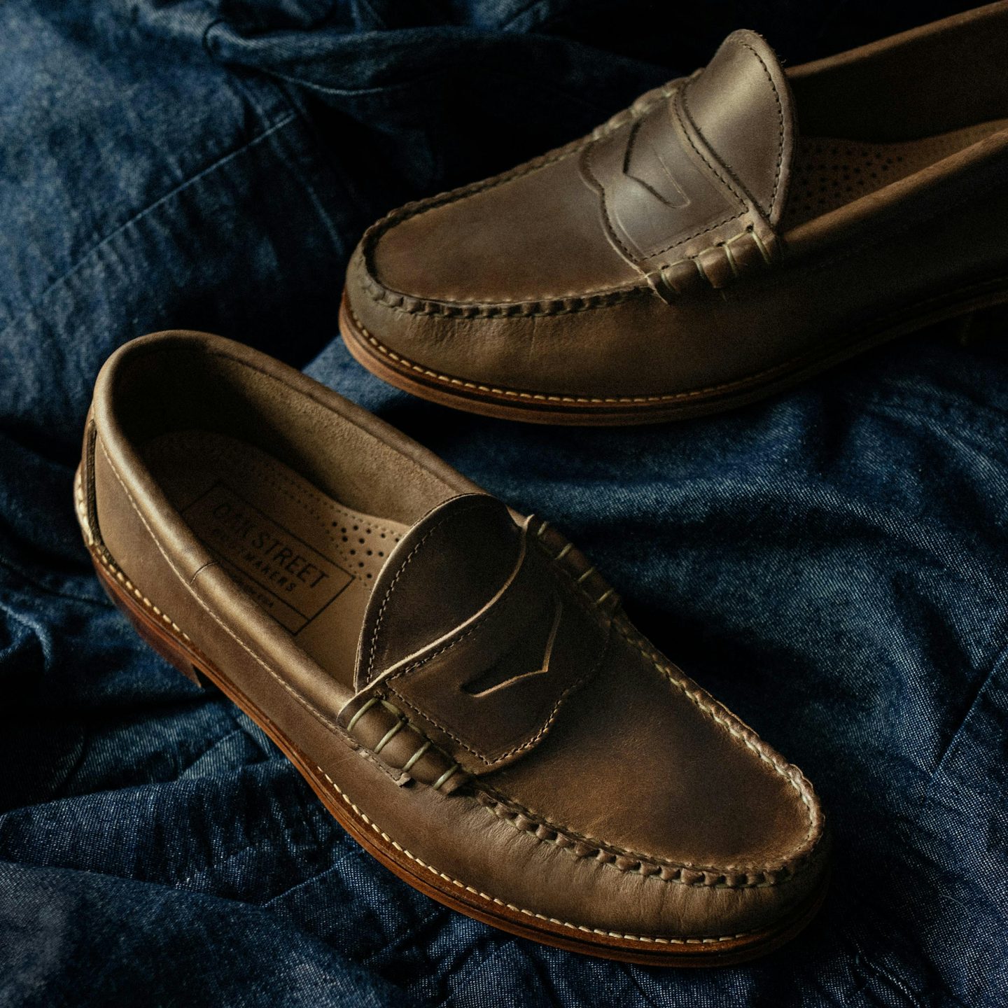 Natural Chromexcel Beefroll Penny Loafer - Detail Image Two