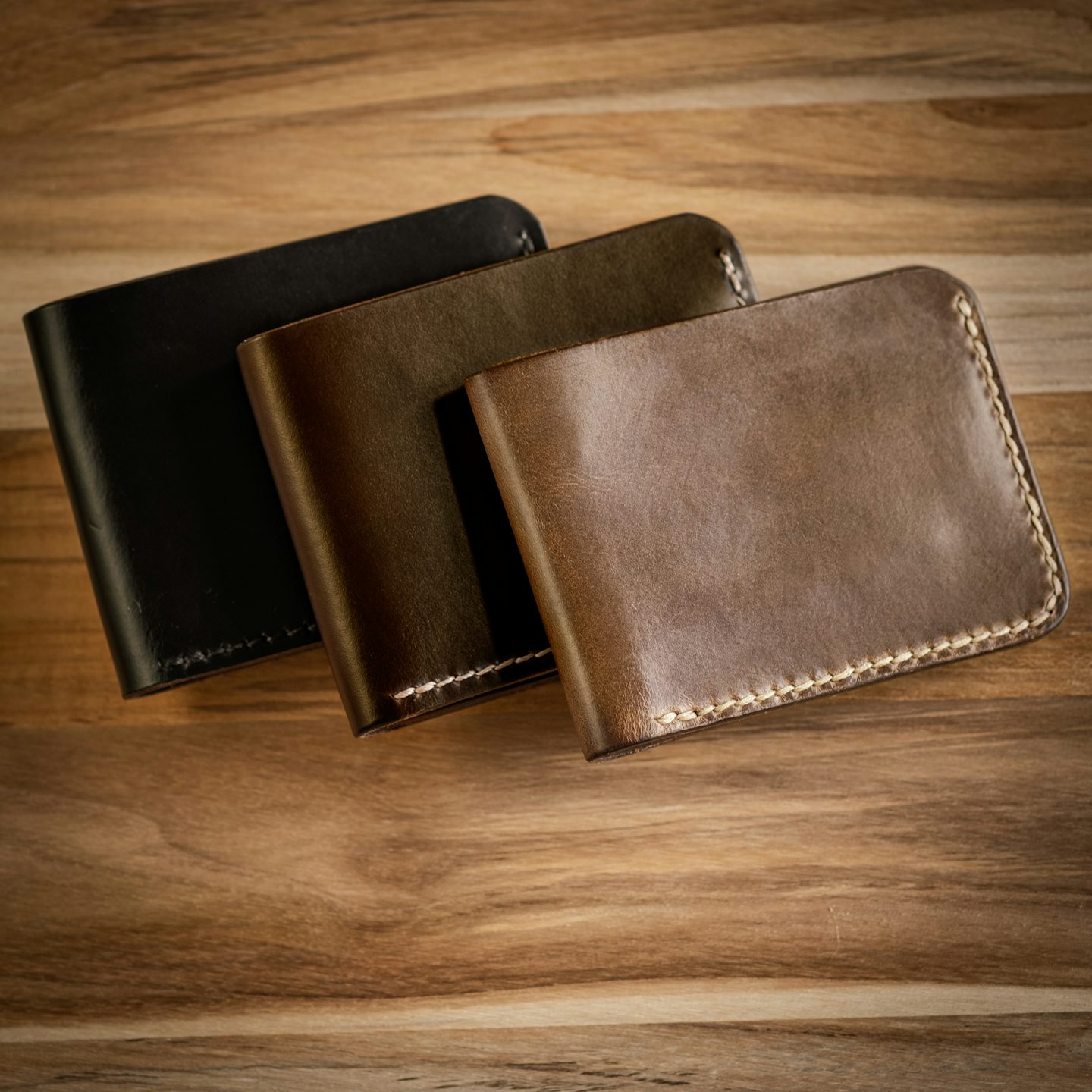Brown Chromexcel Bifold Wallet - Detail Image Two