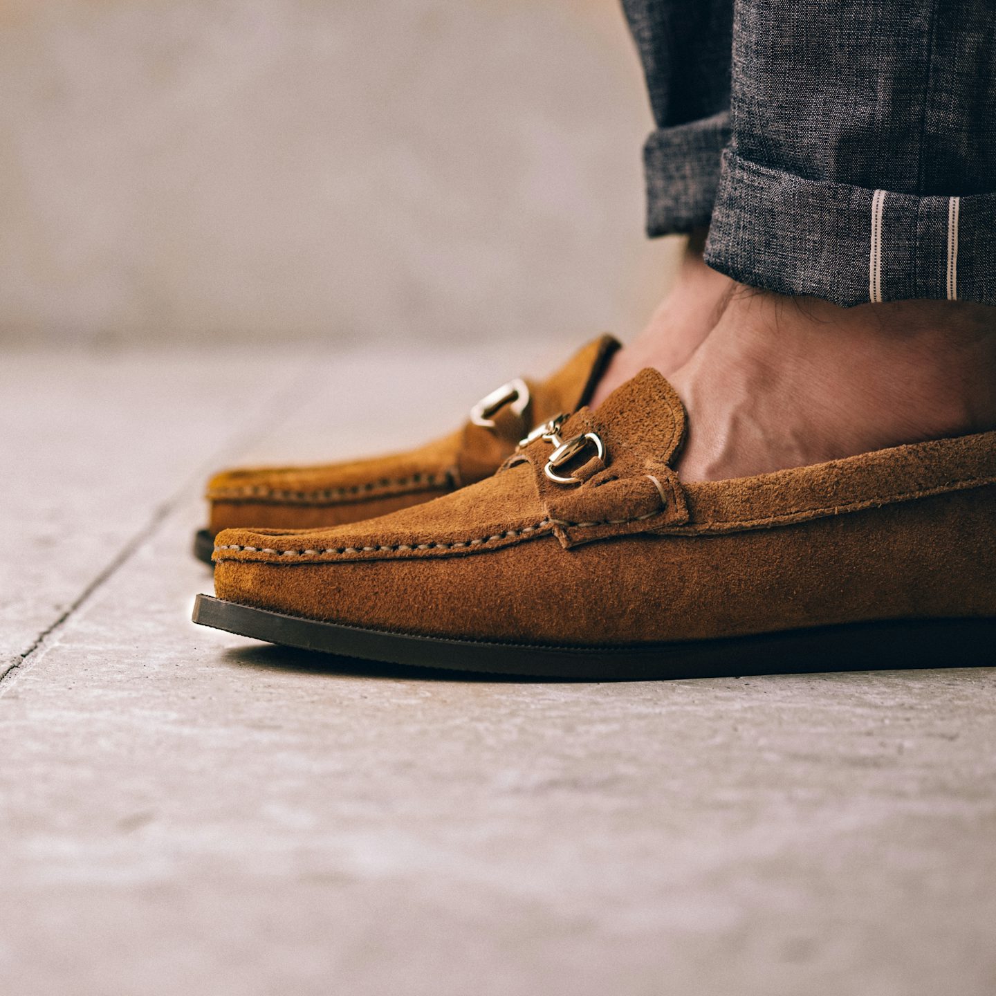 Bit Moc - Peanut Orion Suede, Camp Sole - Made in USA | Oak Street