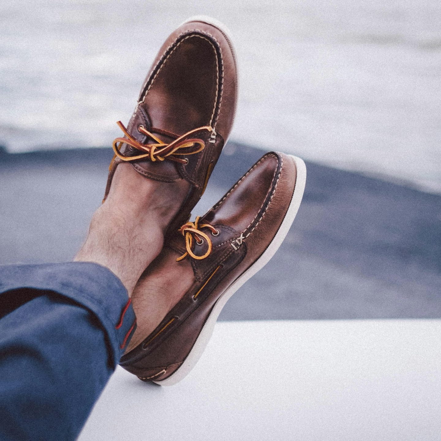 Boat Shoe - Natural Chromexcel, Deck Sole - Made in USA | Oak