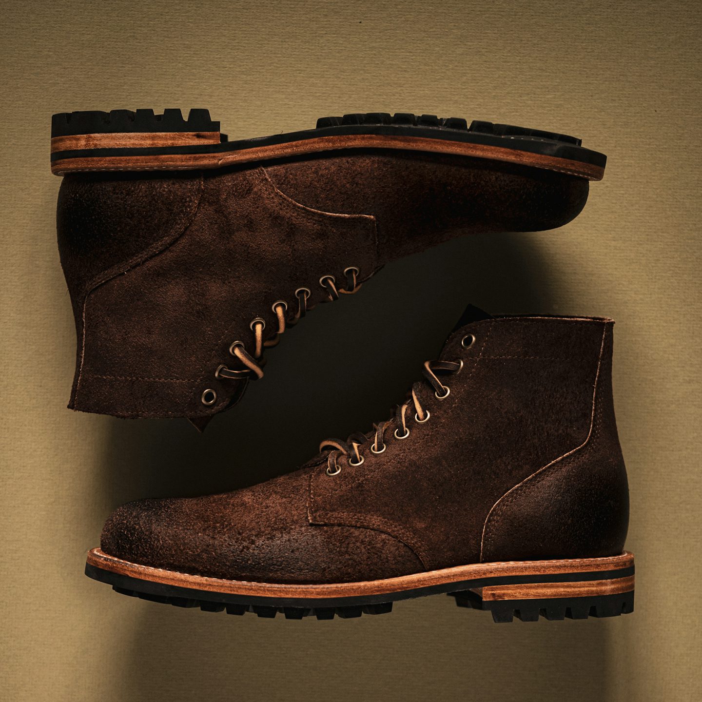 Black Walnut Stampede Roughout Field Boot - Detail Image One