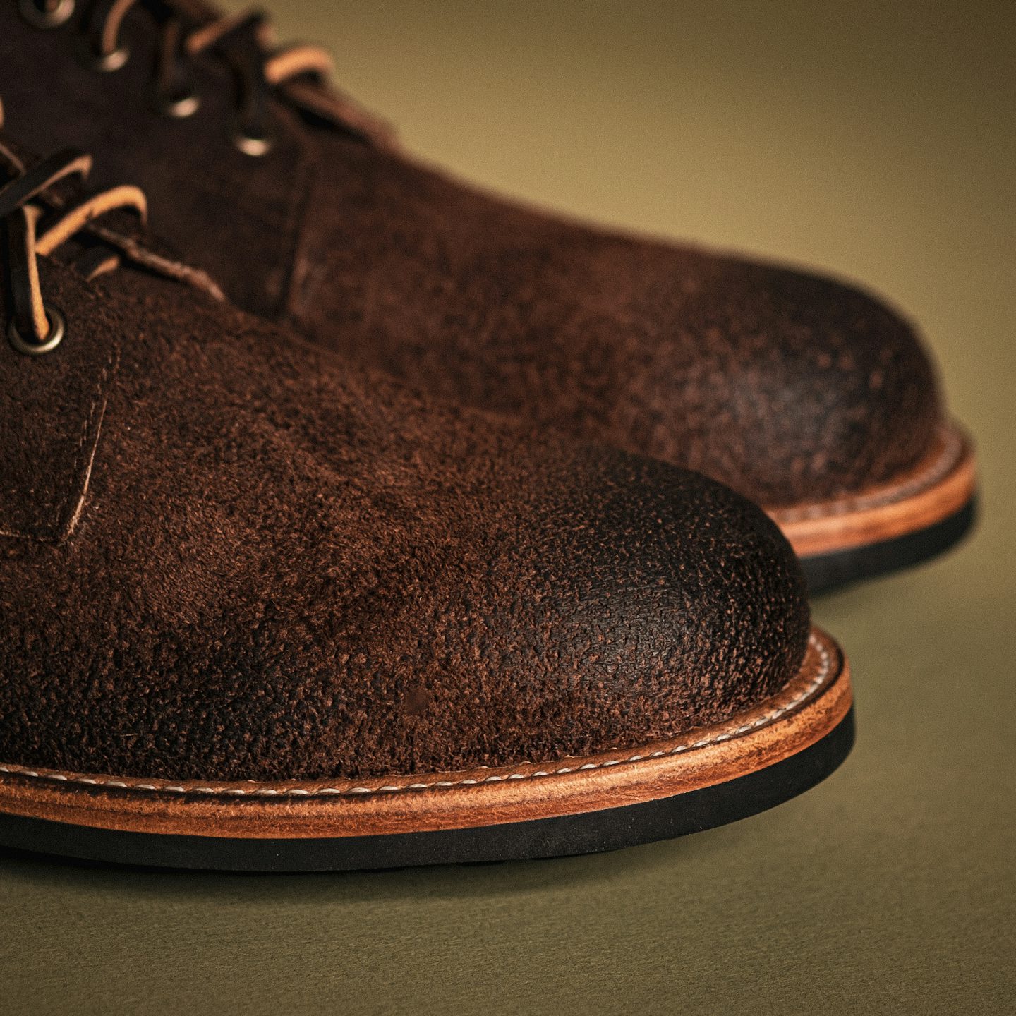 Black Walnut Stampede Roughout Field Boot - Detail Image Two