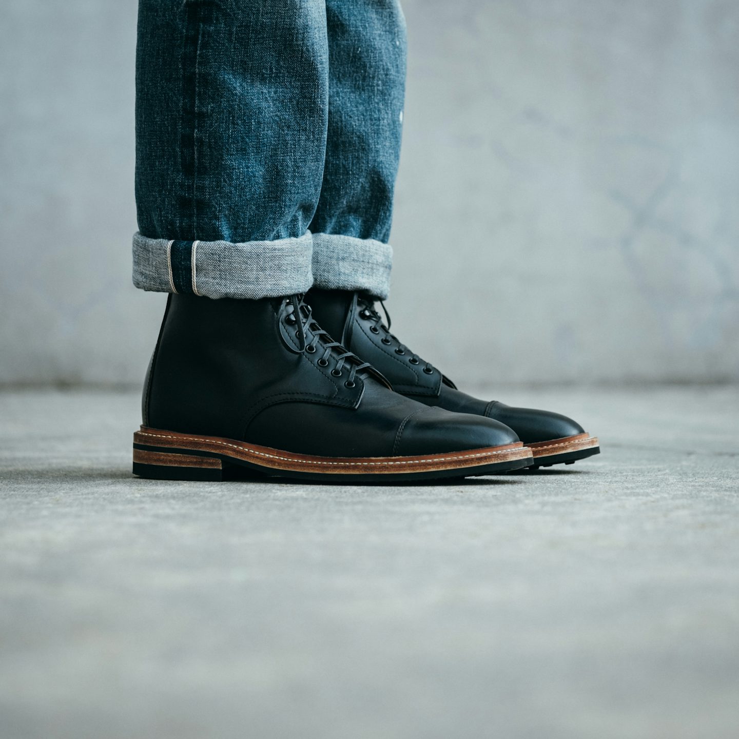 Cap-Toe Lakeshore Boot - Black Chromexcel, Dainite Sole - Made in