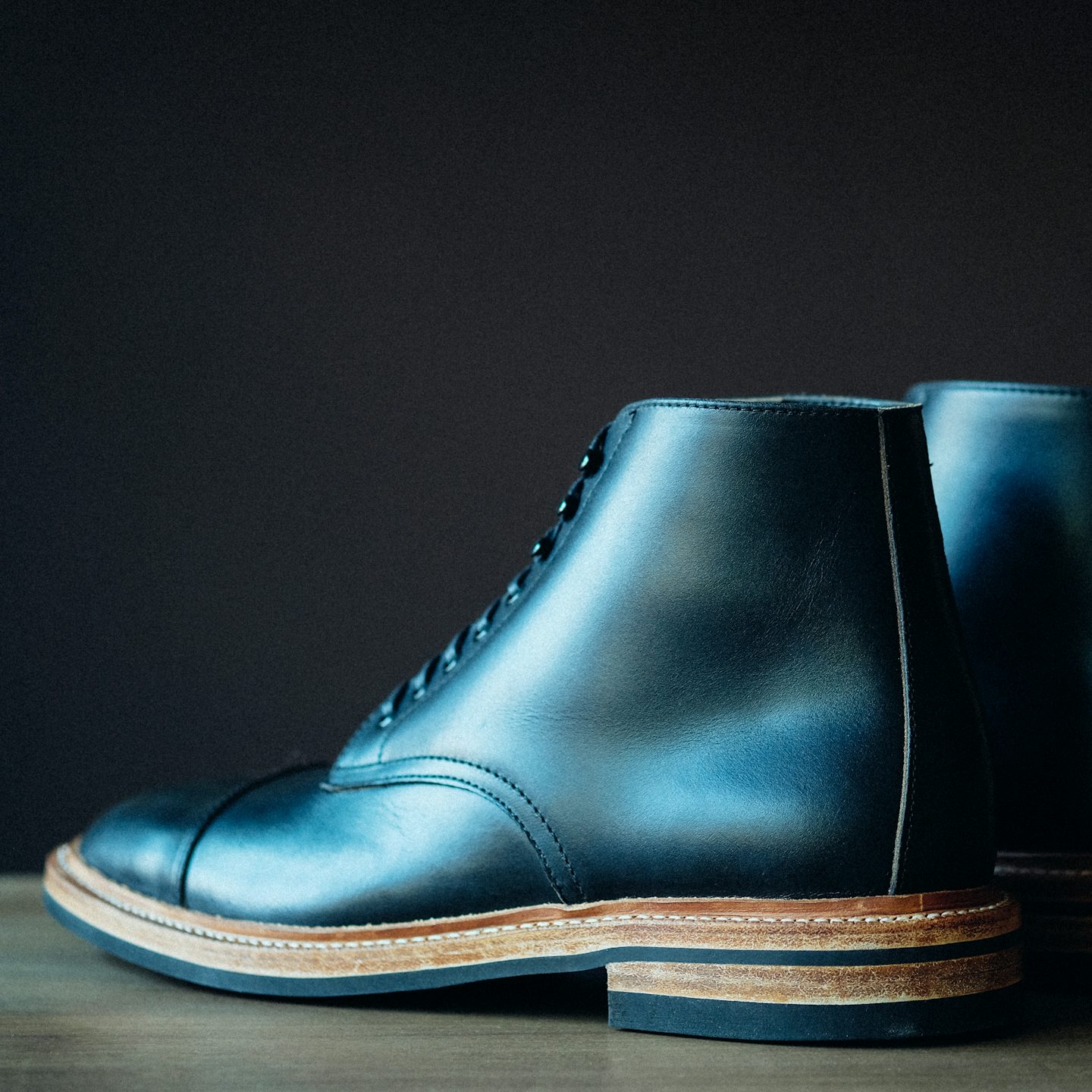 Cap-Toe Lakeshore Boot - Black Chromexcel, Dainite Sole - Made in