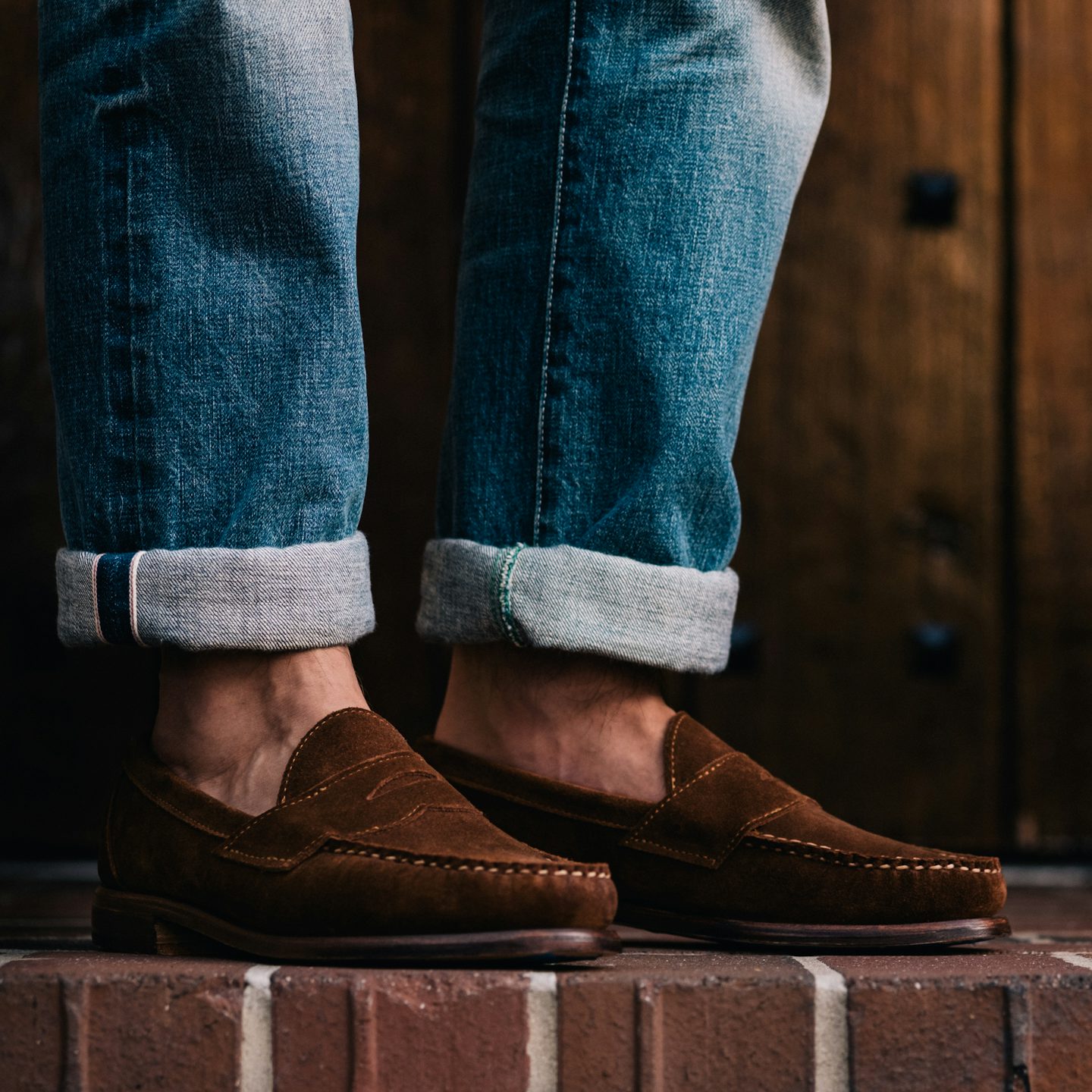 Snuff Repello Suede Penny Loafer - Detail Image One
