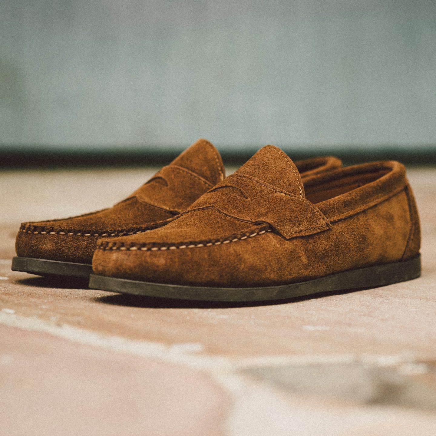 Snuff Janus Suede Penny Moc - Detail Image One