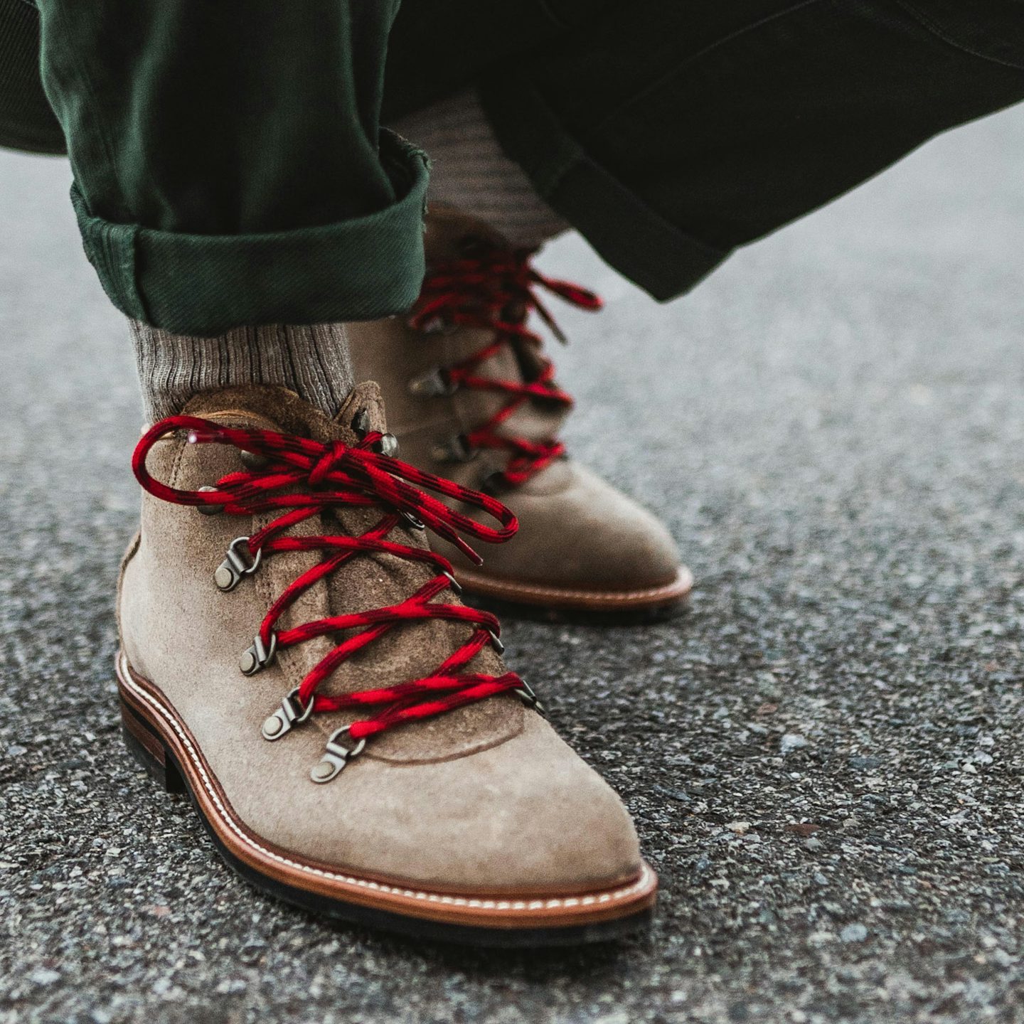Natural Chromexcel Roughout Summit Boot - Detail Image Two