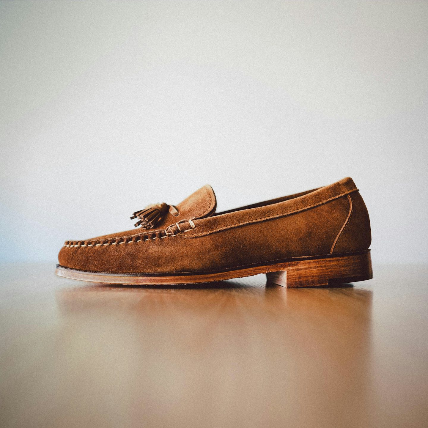 Tassel Loafer - Snuff Janus Suede, Leather Sole with Dovetail
