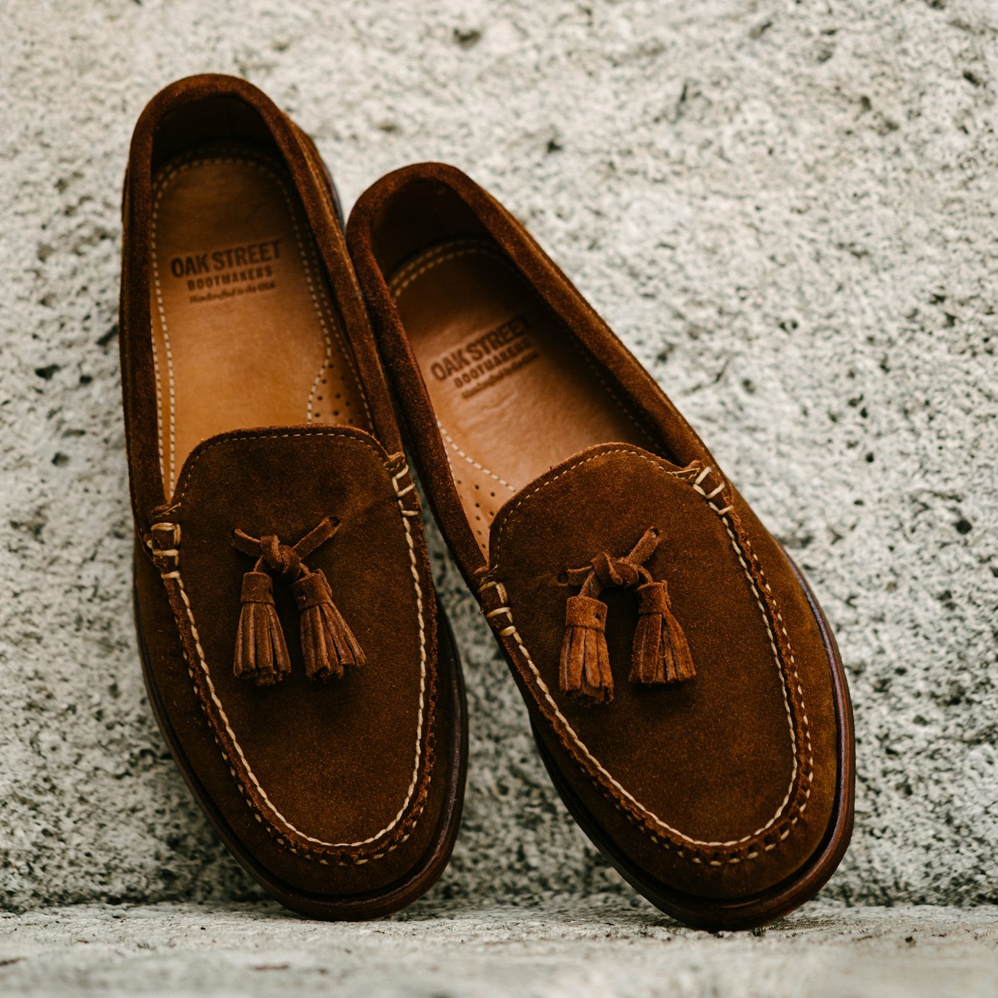 Tassel Loafer - Snuff Repello Suede, Leather Sole with Dovetail