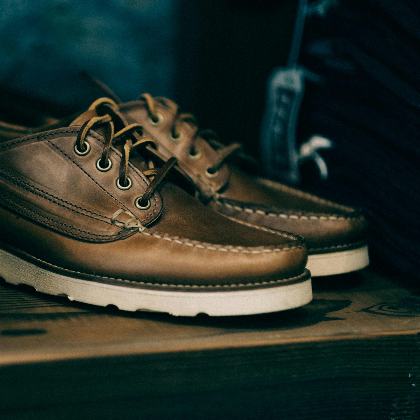 Natural Chromexcel Trail Oxford - Detail Image Two