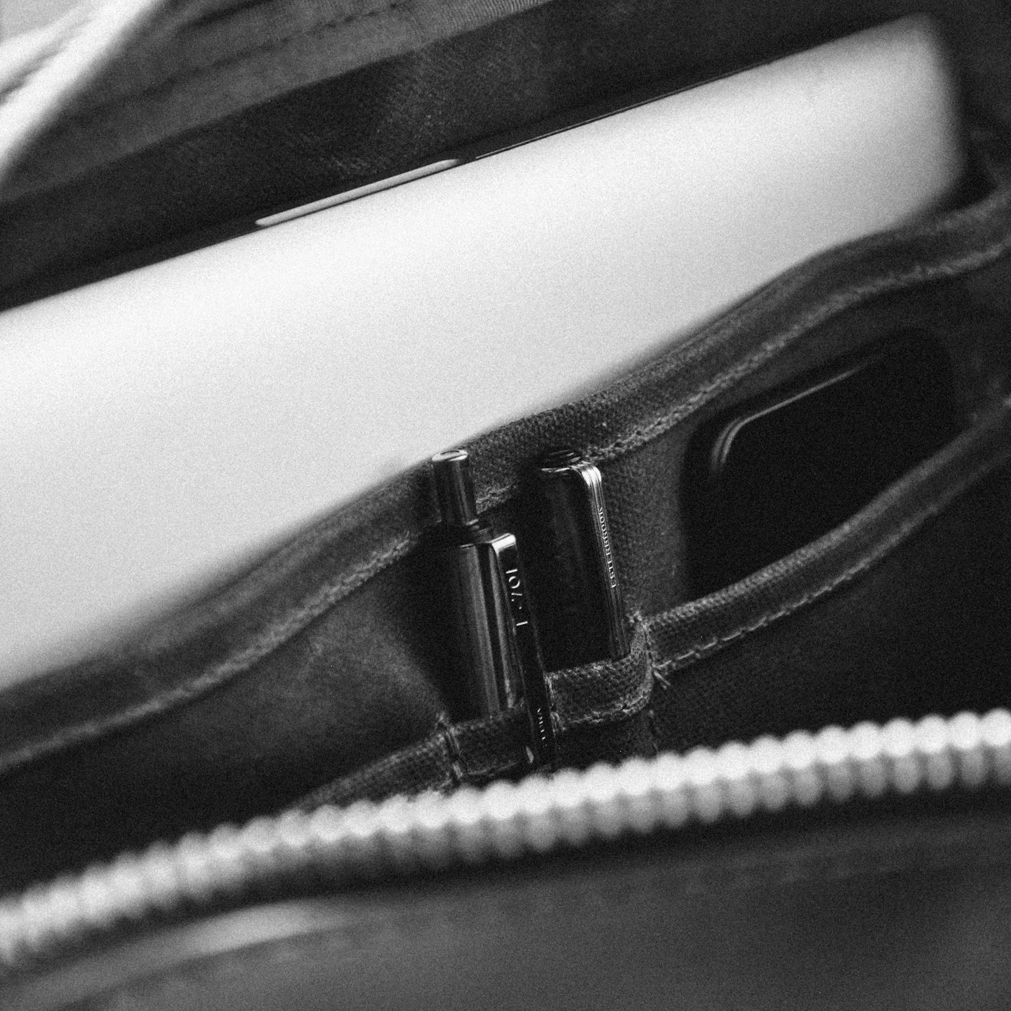 Natural Chromexcel Utility Briefcase - Detail Image Two