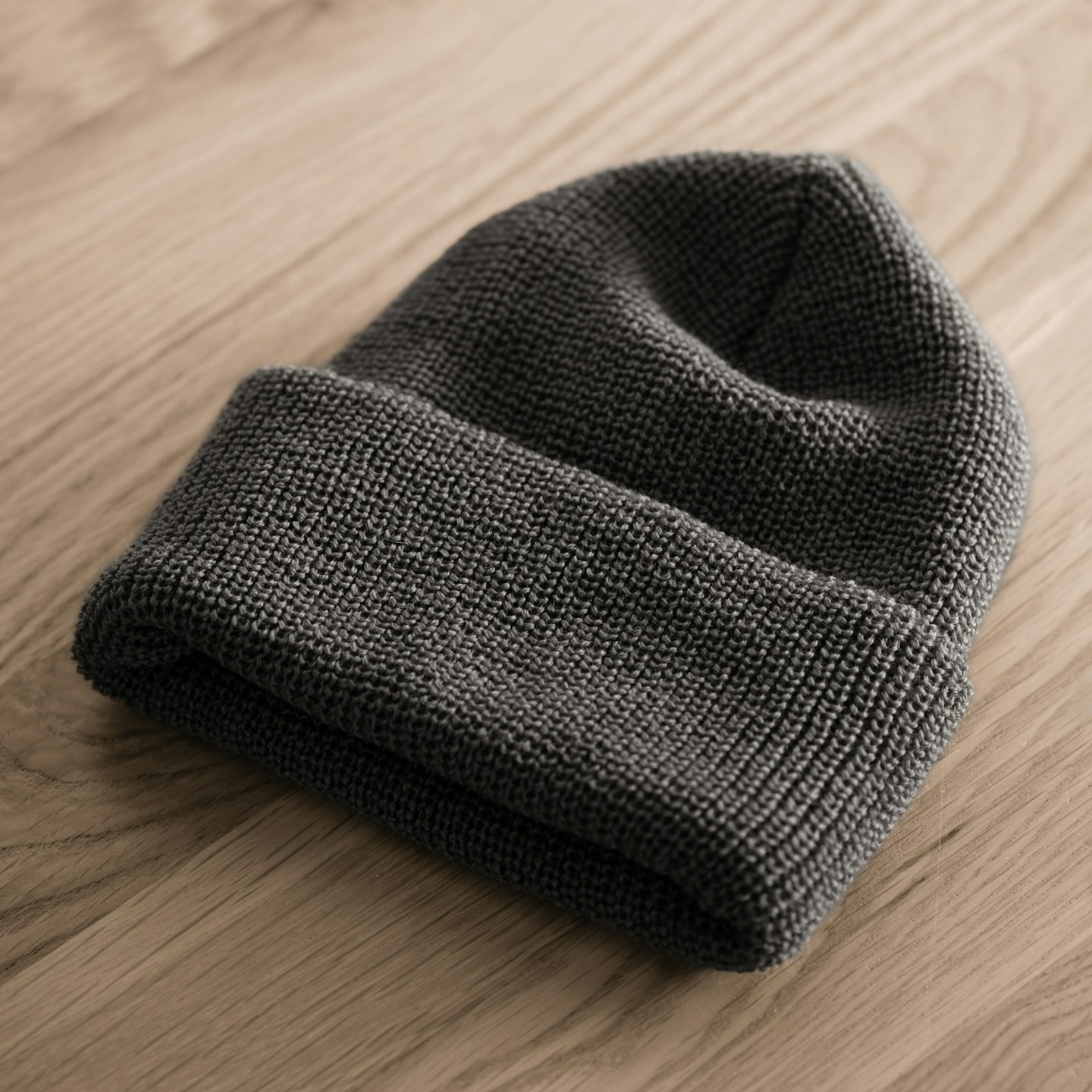 Covert Gray Merino Wool Knit 1975 NATO Watch Cap - Detail Image One