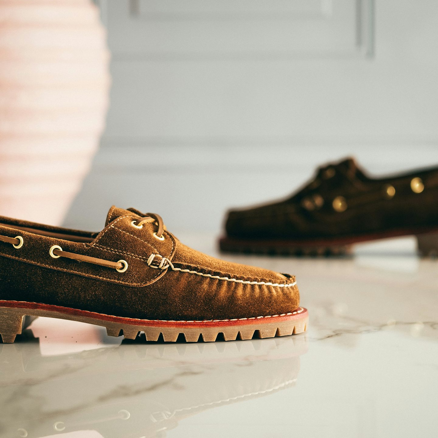 Boat Shoe - CF Stead Snuff Janus Suede, Vibram 132 Montagna