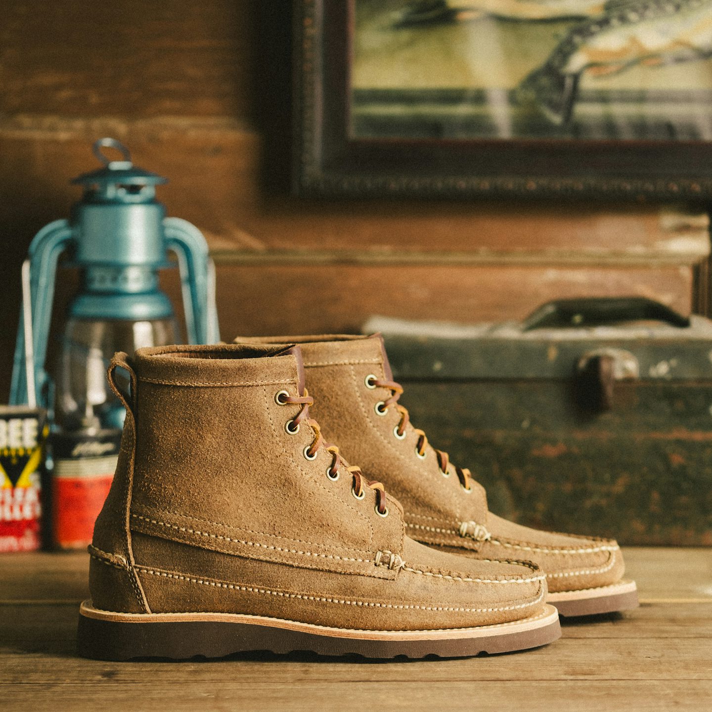 Camp Boot - Horween Natural Chromexcel Reverse, Vibram Christy