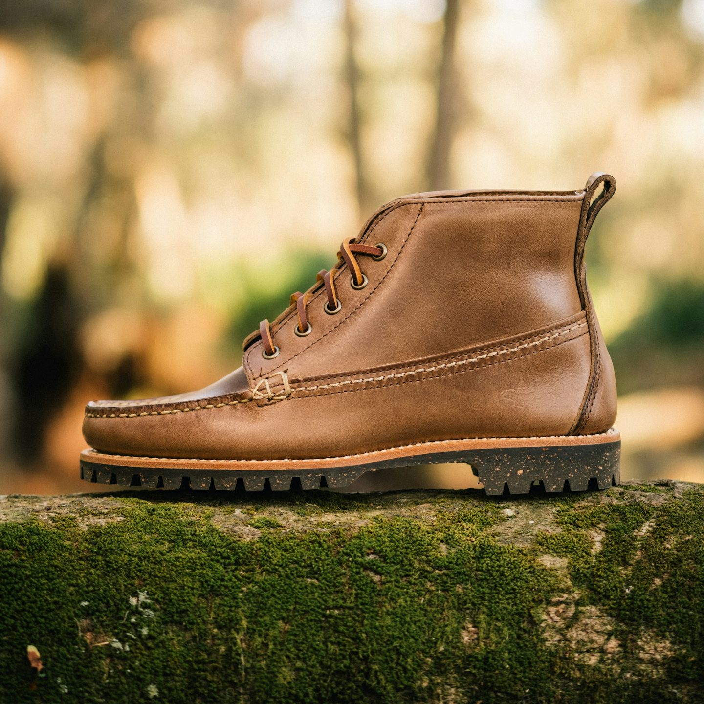 Natural Chromexcel Camp Boot - Detail Image Two
