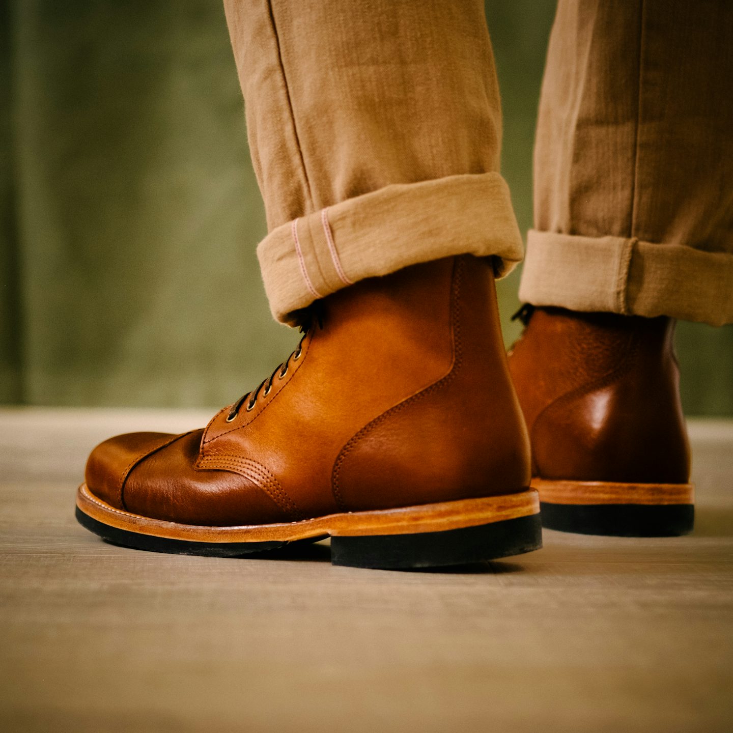Whisky Classic Calf Cap-Toe Field Boot - Detail Image One