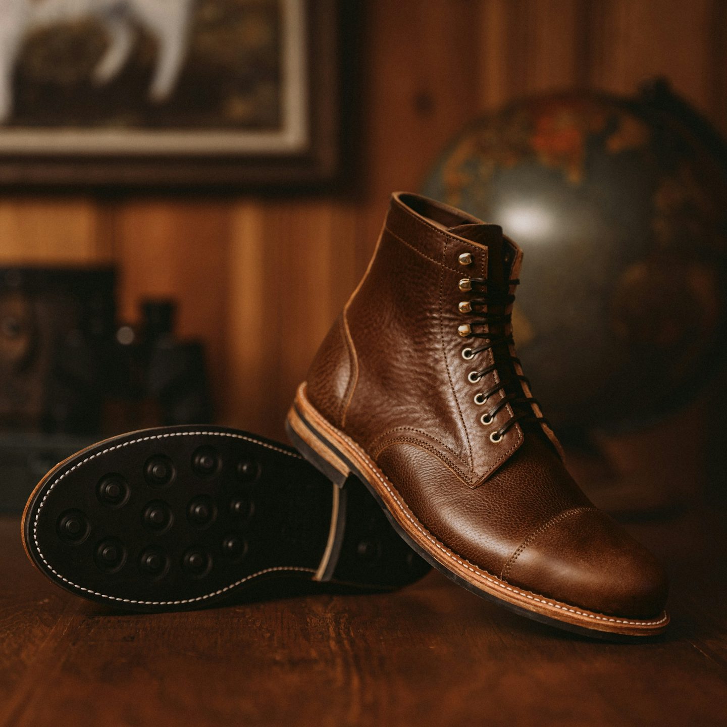 Cap-Toe Trench Boot - Lo Stivale 302 Walnut Legend, Dainite Rubber