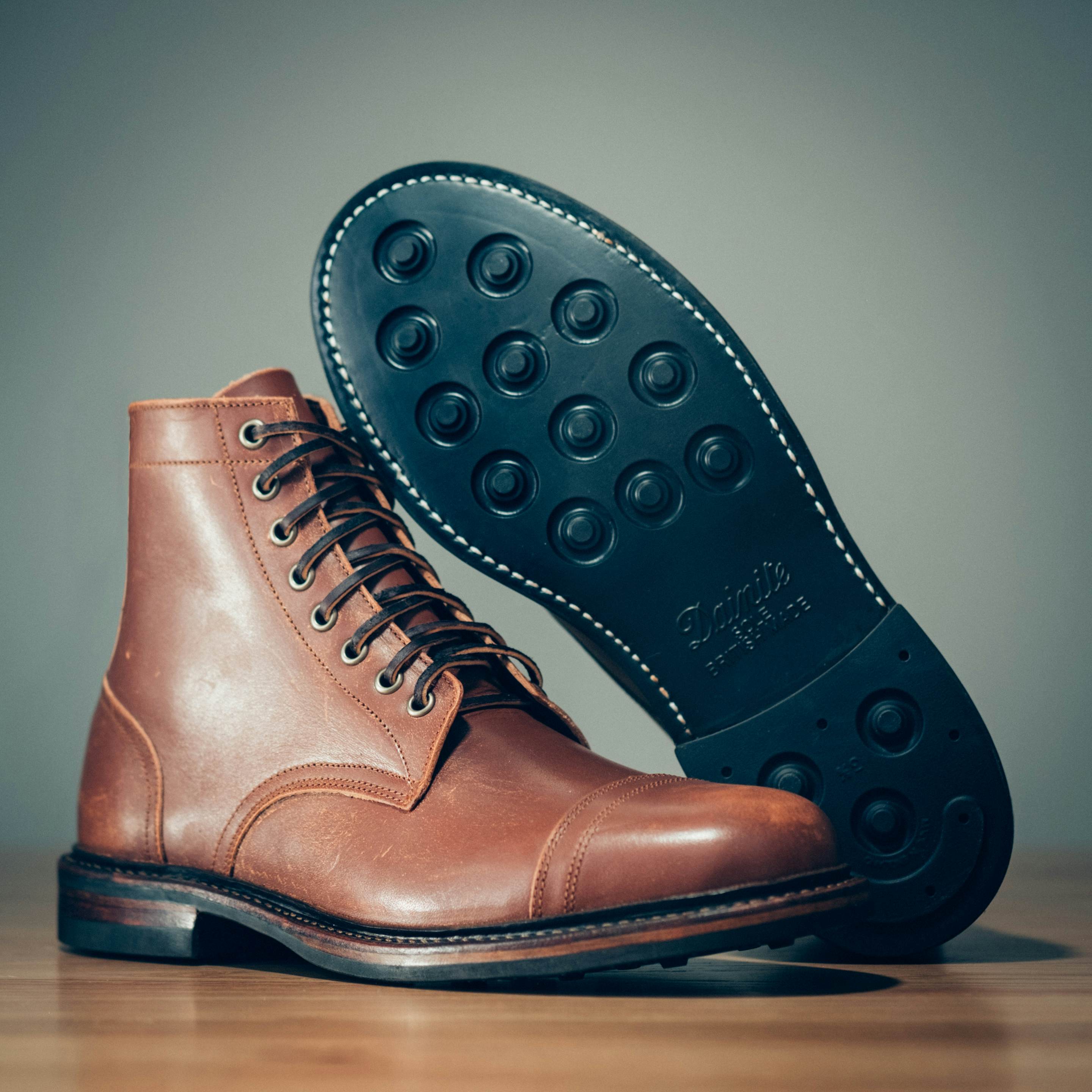 Cap-Toe Trench Boot - Tempesti Walnut Overdye Camello Asportabile ...