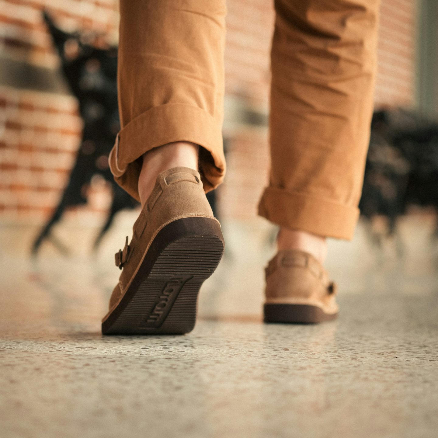 Natural Chromexcel Roughout Country Loafer - Detail Image Two