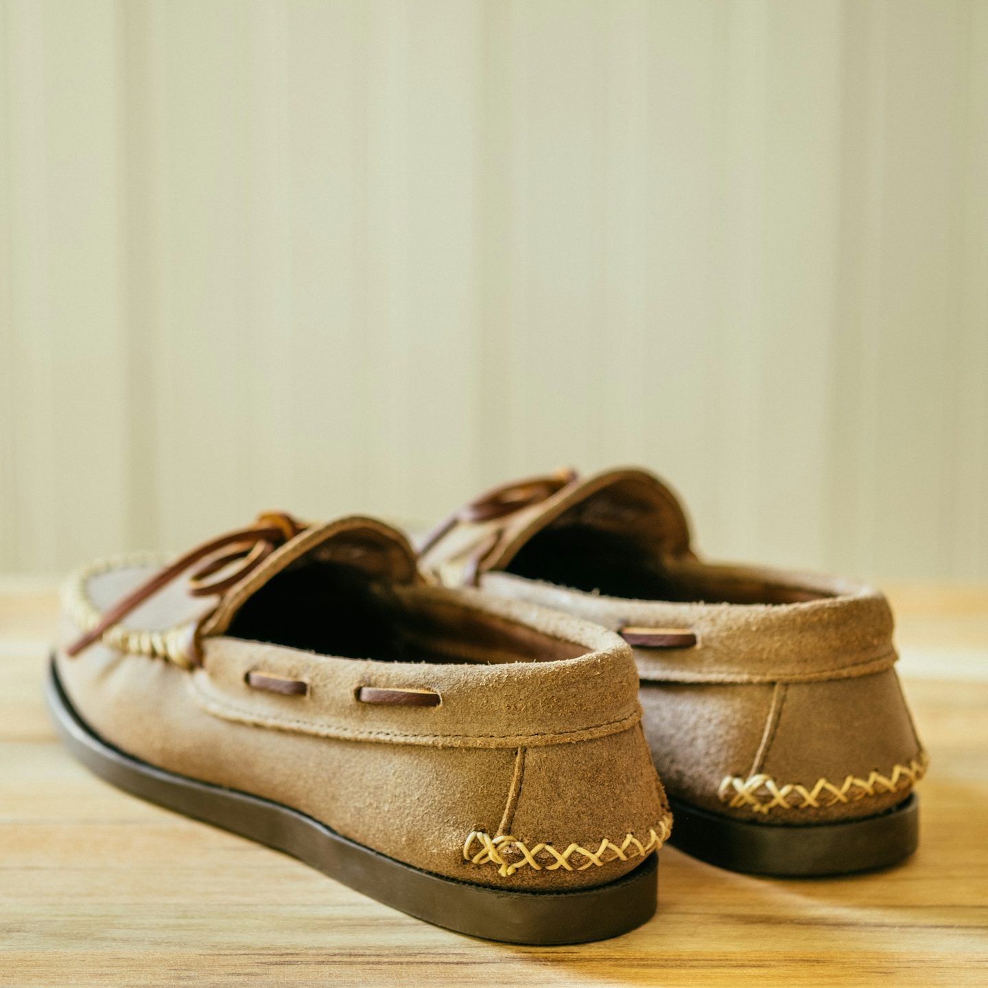 Cross-Stitch Camp Moc - Natural Chromexcel Roughout, Camp Sole