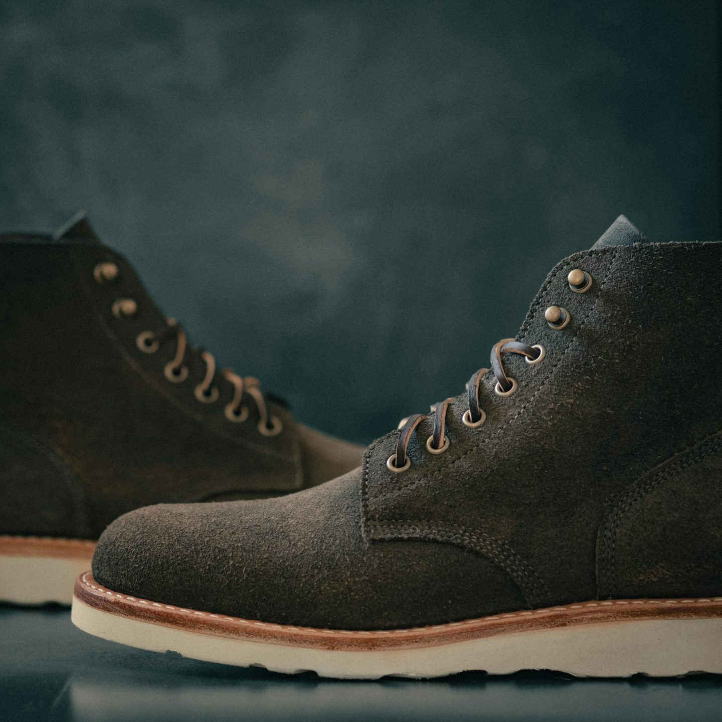Natural Iron Overdye Chromexcel Roughout Field Boot - Detail Image One