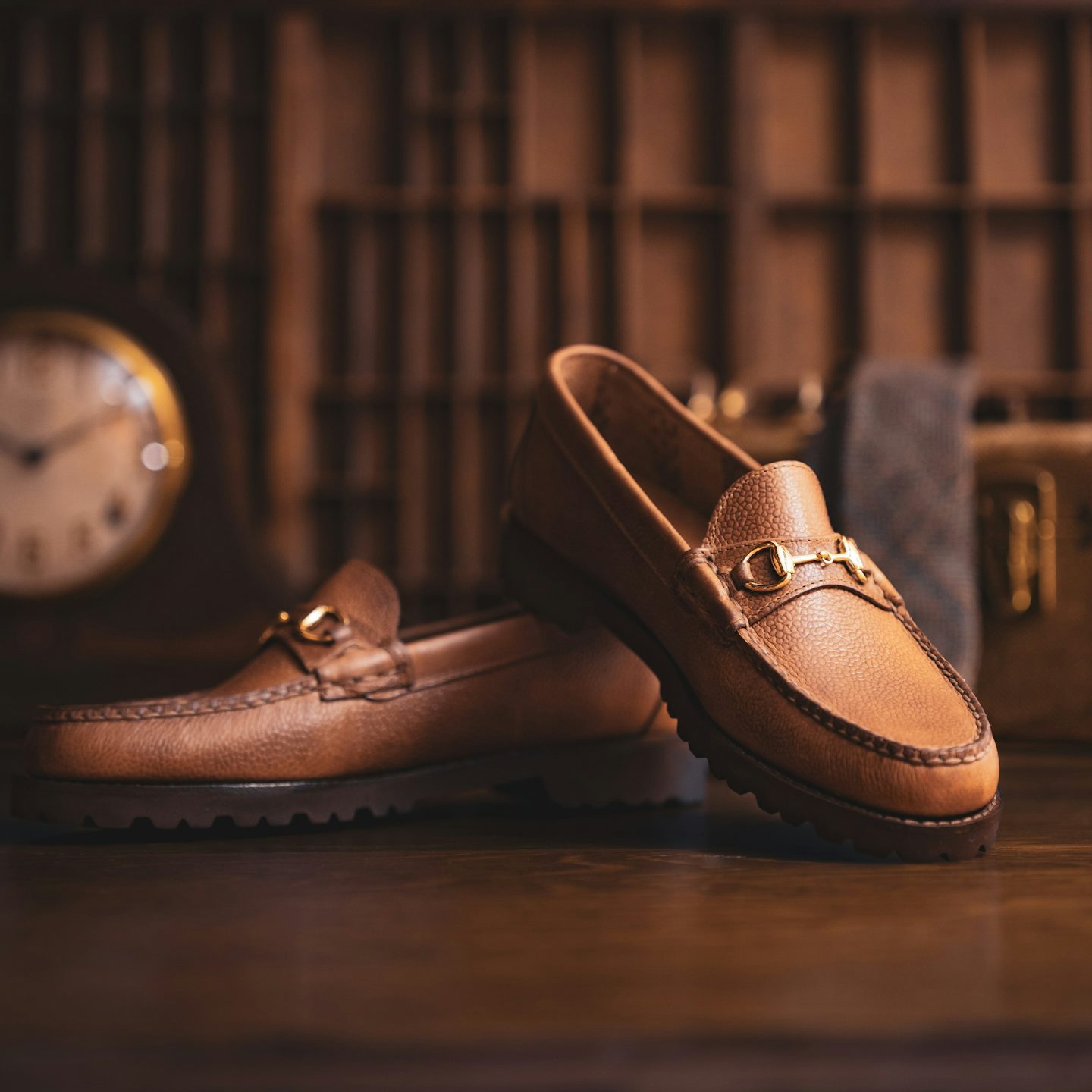 Lug Bit Moc - Horween Natural Scotch Grain Chromexcel, Vibram 1757