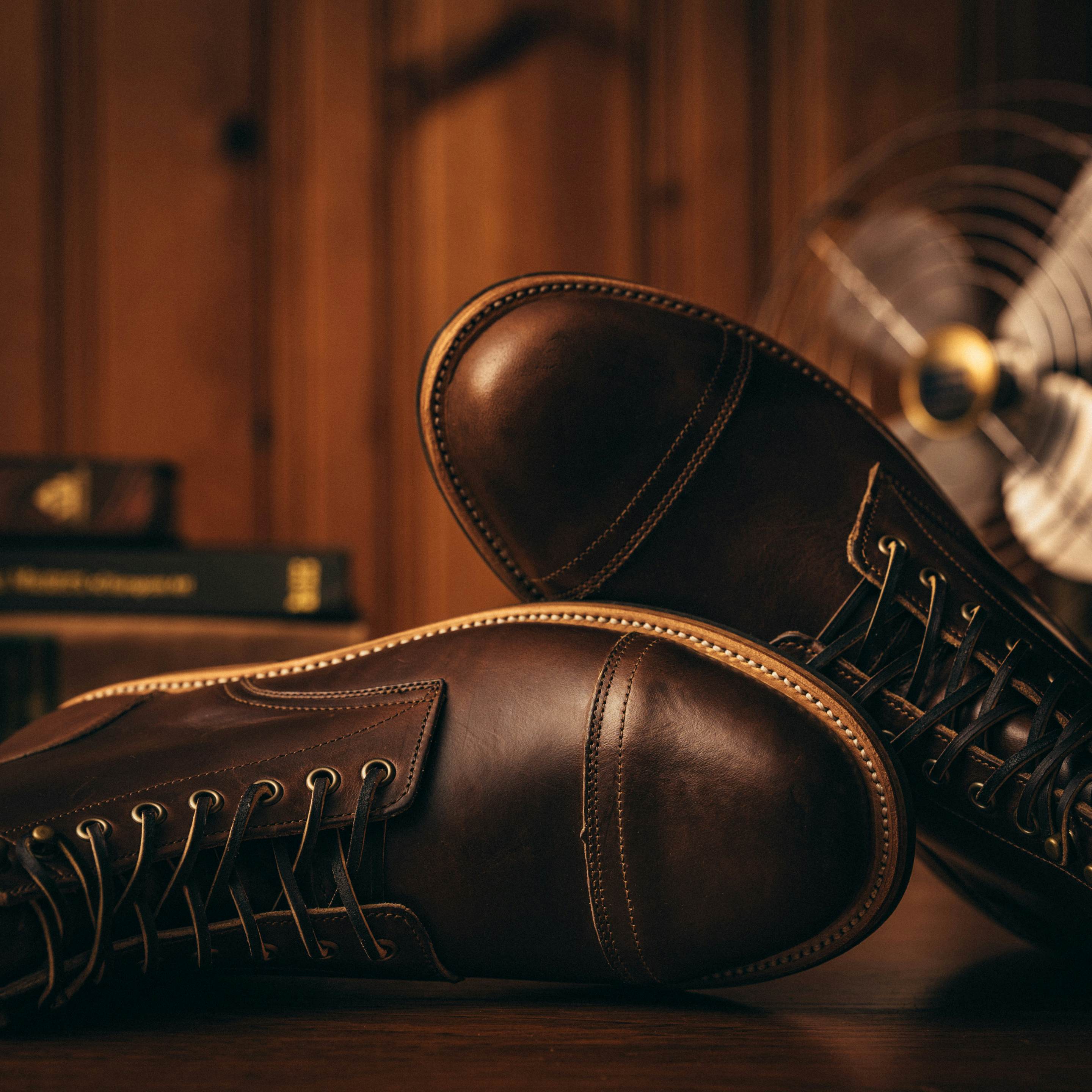 Plain Cap-Toe Trench Boot - Brown Chromexcel, Dainite Sole - Made in ...