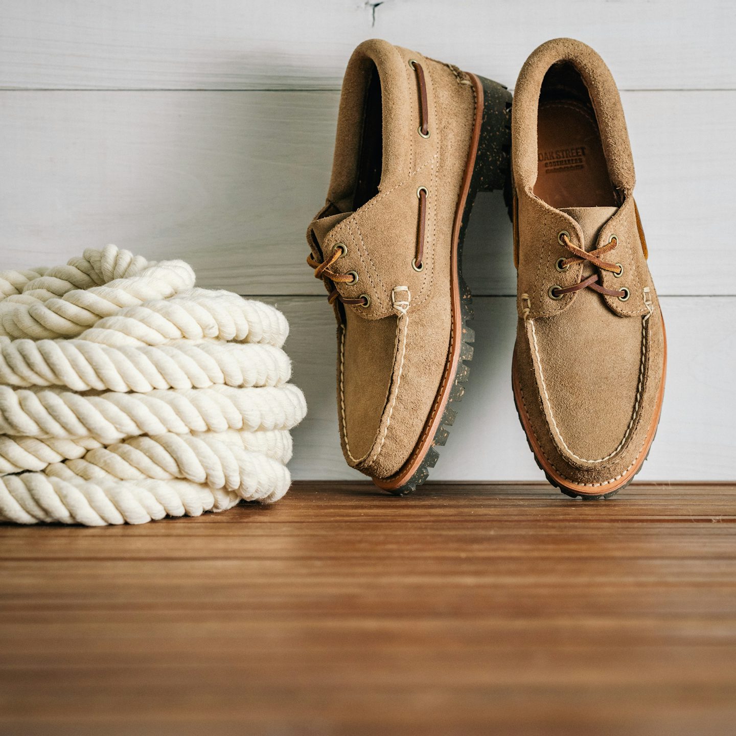 Rowing Oxford - Horween Natural Chromexcel Roughout, SVIG Cortina