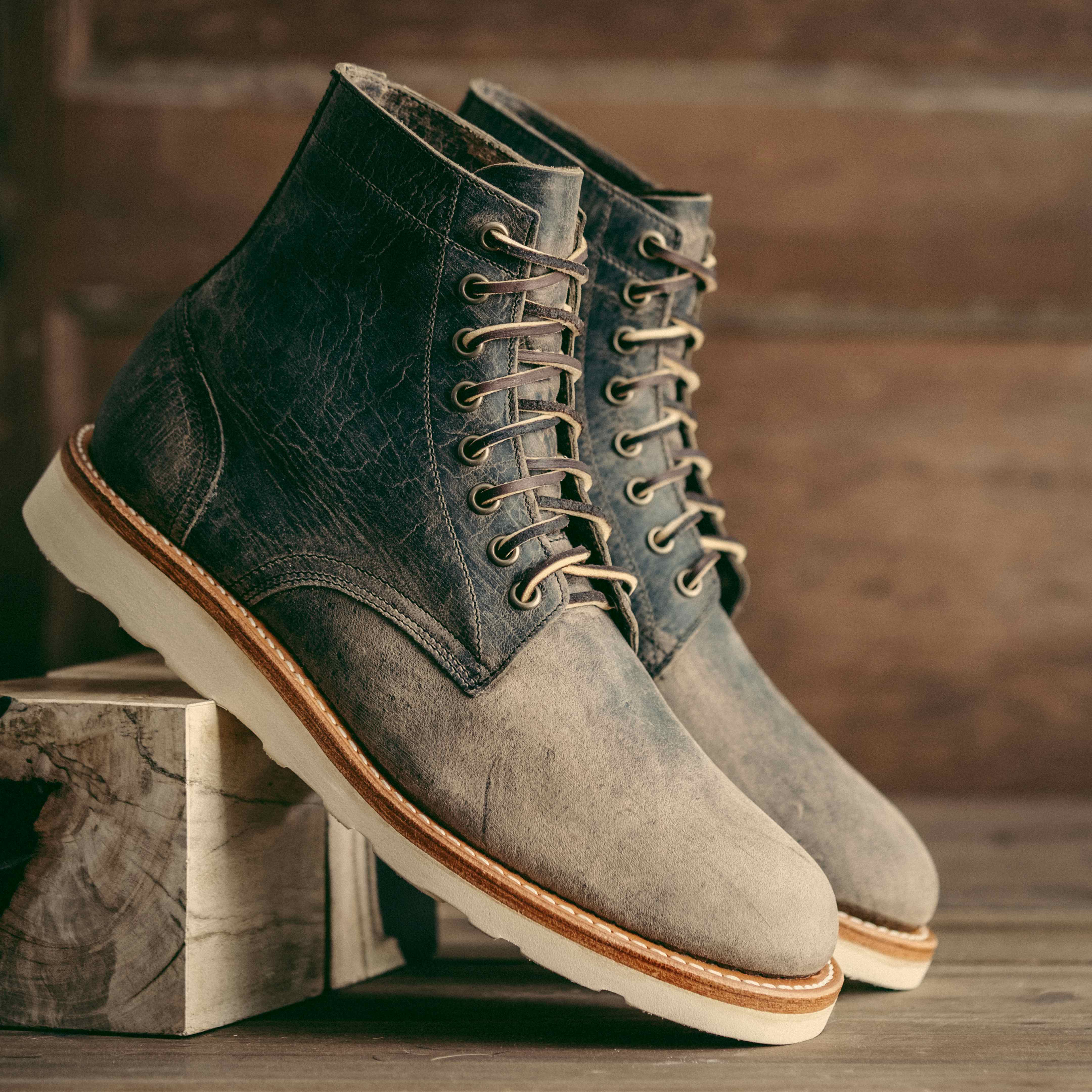 Trench Boot - Gallun Charcoal Teton Stag, Vibram Christy Sole - Made in ...
