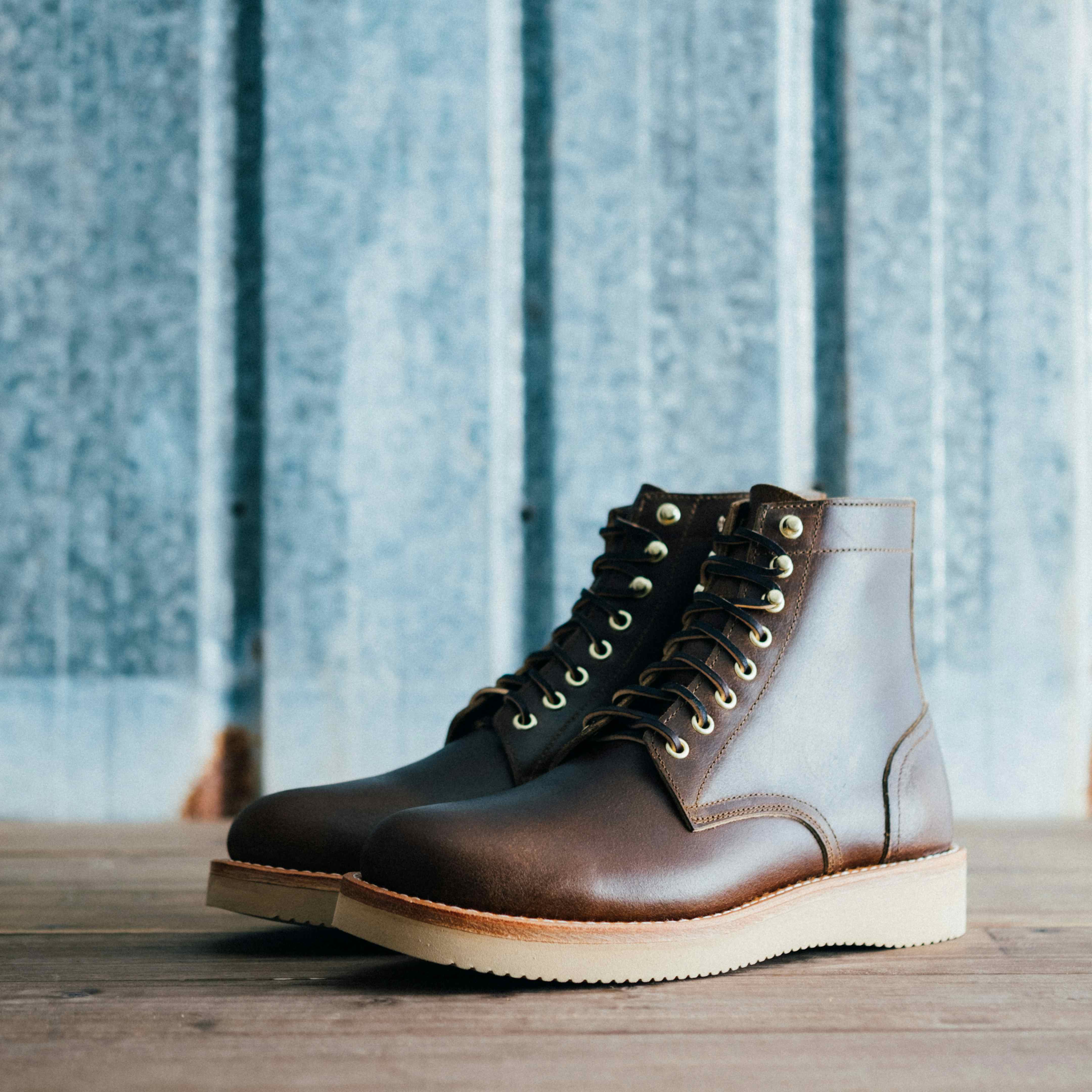 Trench Boot - Horween Cinnamon Waxed Flesh, Vibram 2021 Sole - Made in ...