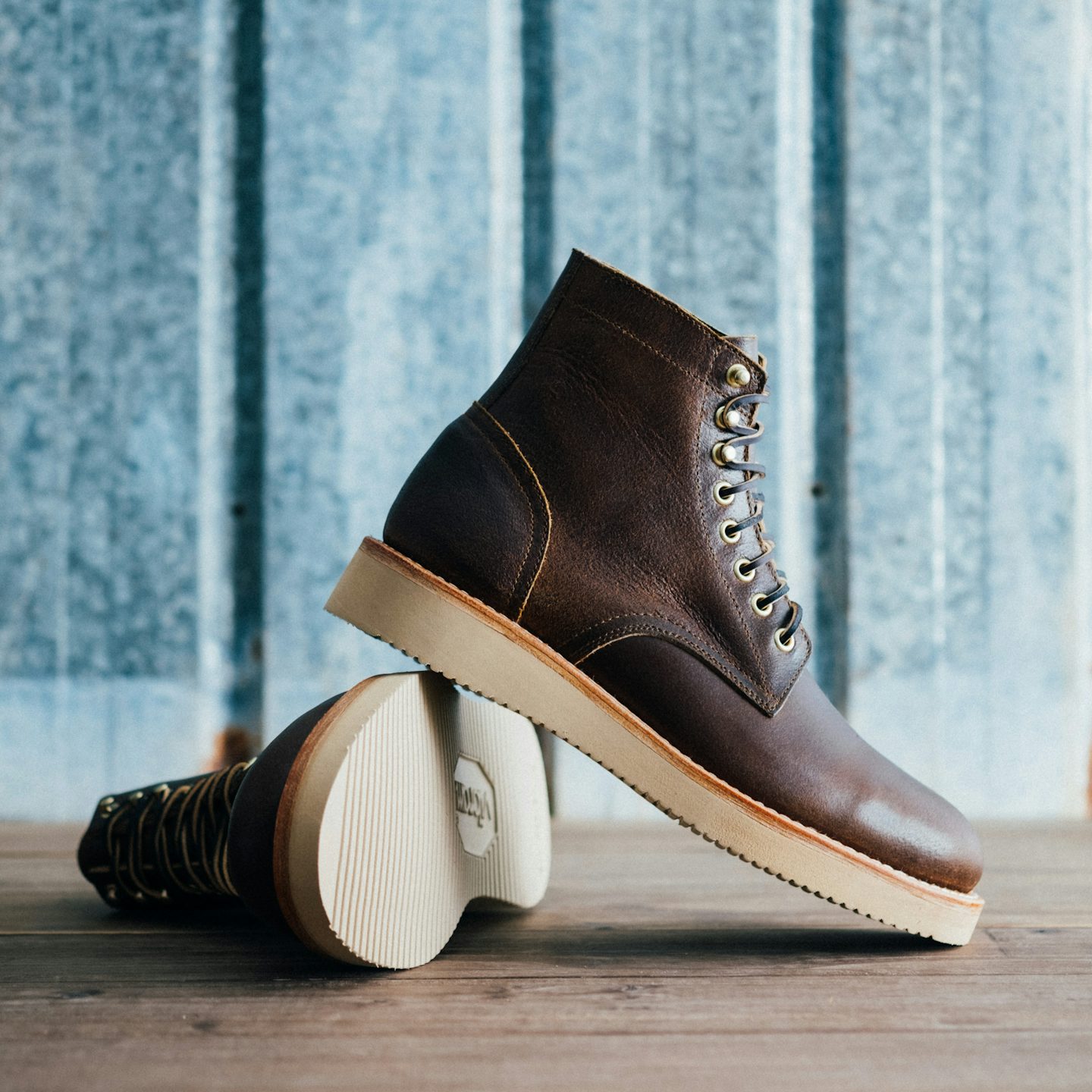 Trench Boot - Horween Cinnamon Waxed Flesh, Vibram 2021 Sole