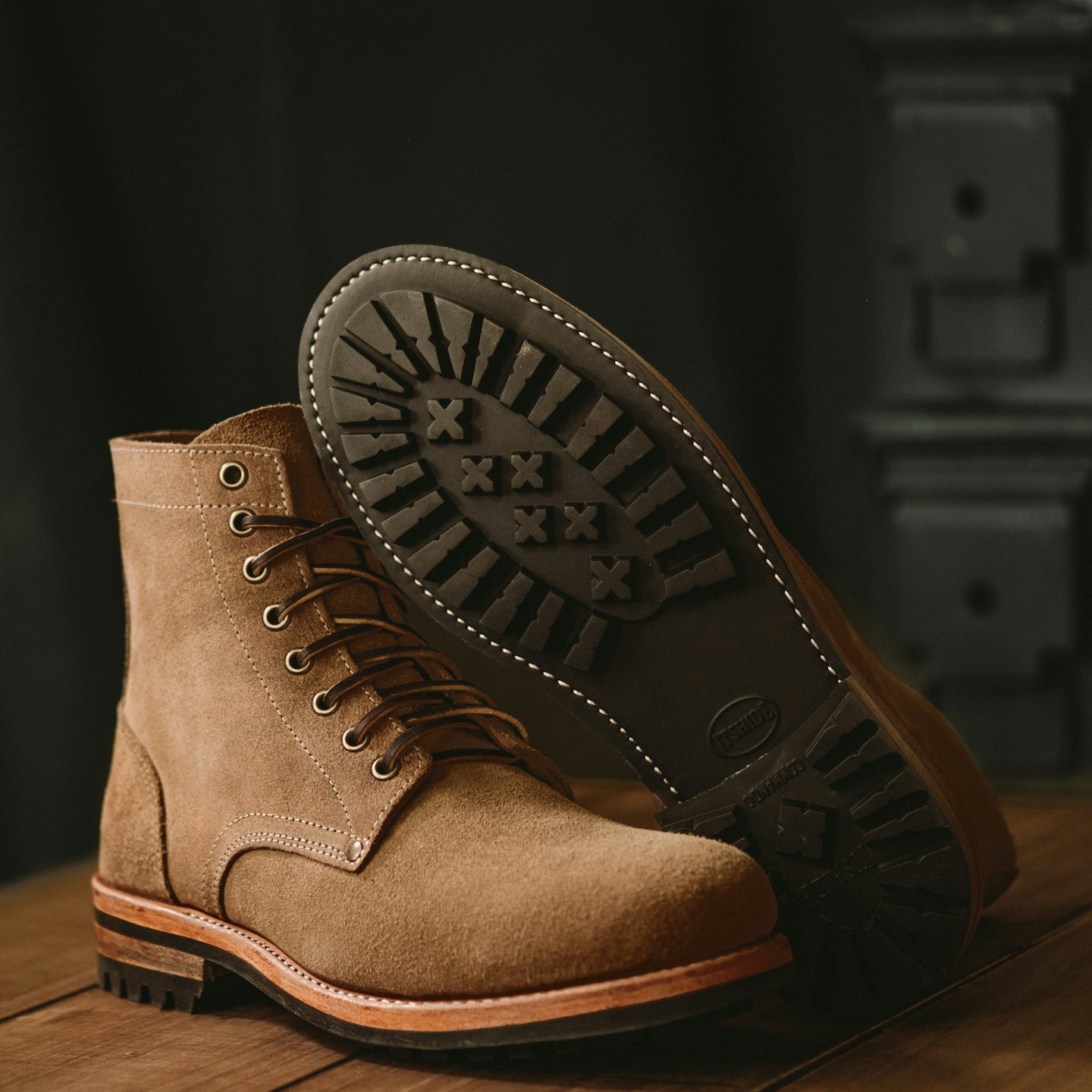 Trench Boot - Natural Chromexcel Roughout, Commando Sole - Made in