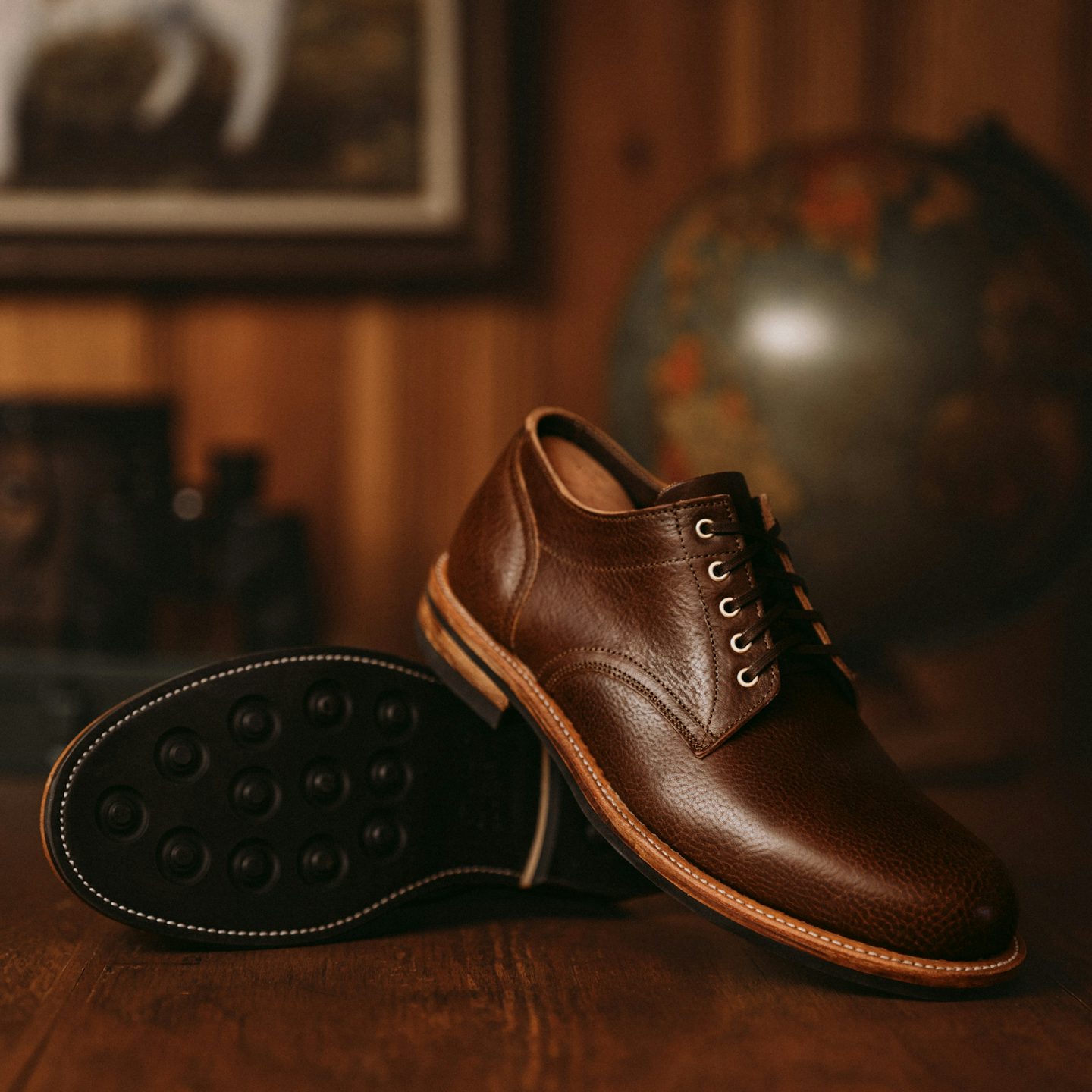 302 Walnut Legend Trench Oxford - Detail Image One