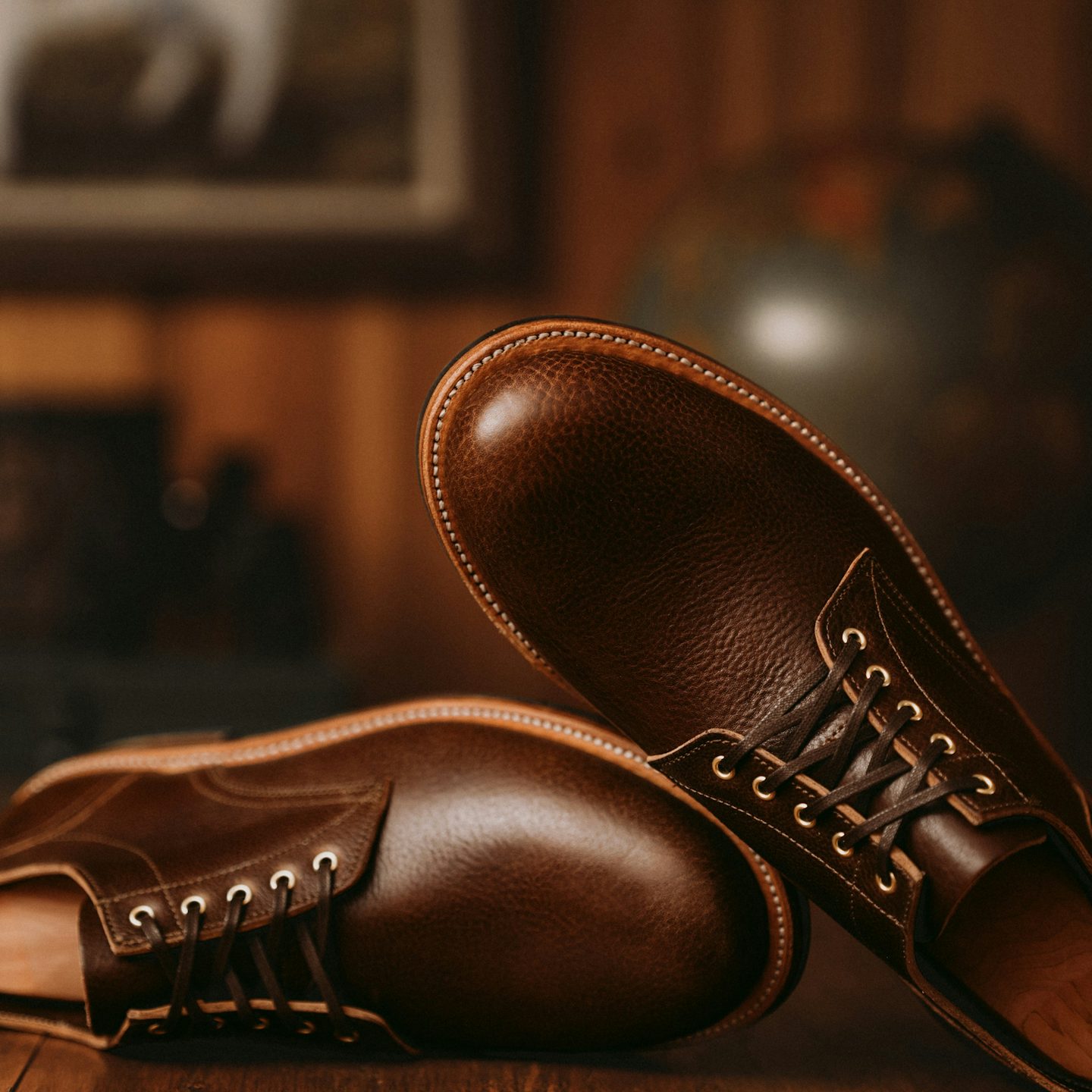 302 Walnut Legend Trench Oxford - Detail Image Two