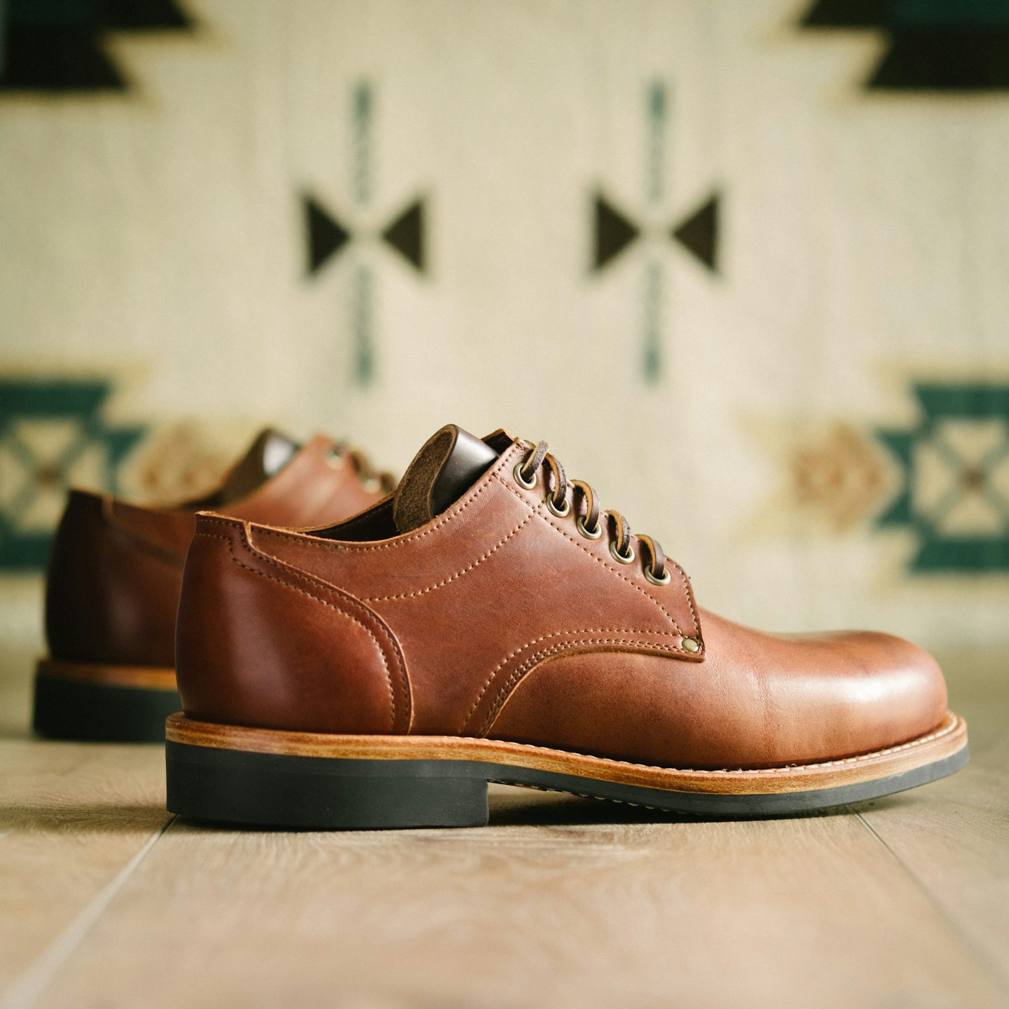 オールドマウンテン　OD キャメル Trench Oxford - Seidel Light Brown Mustang, Vibram 430 Mini