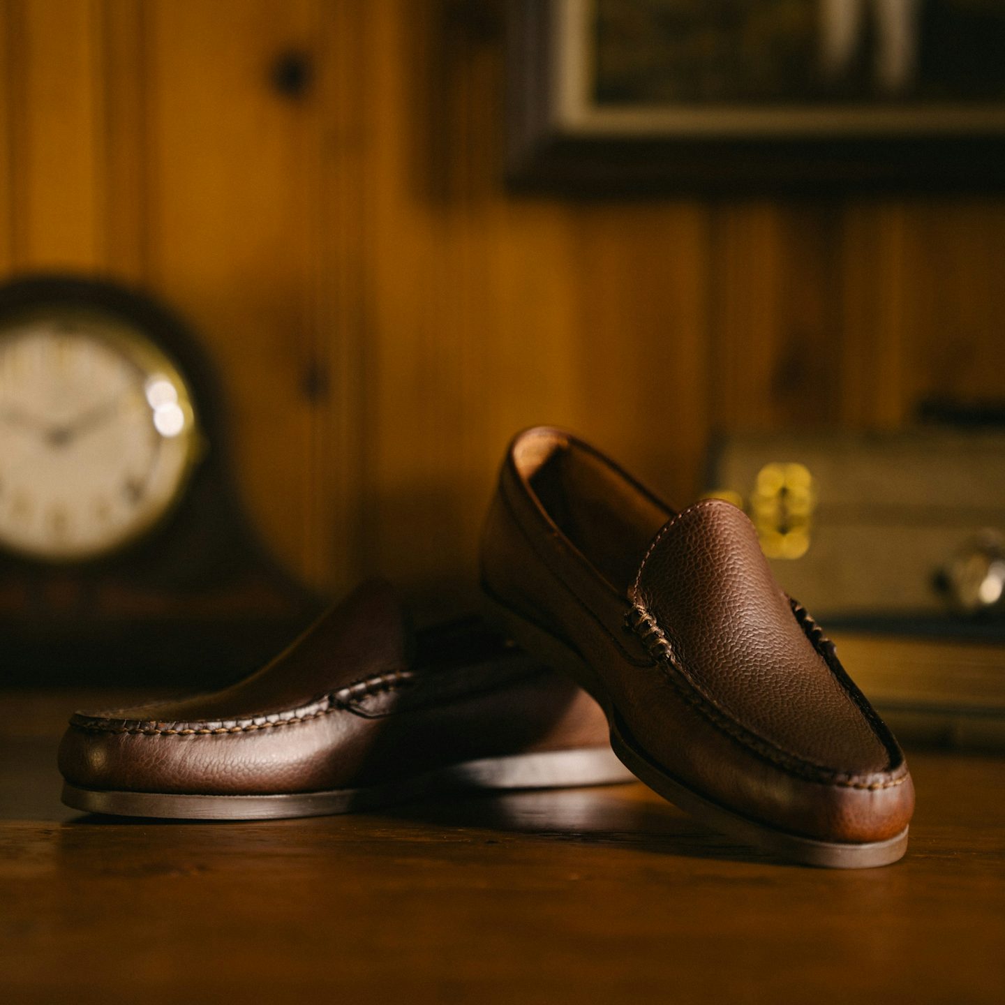 Venetian Moc - Horween Brown Scotch Grain Chromexcel, Camp Sole