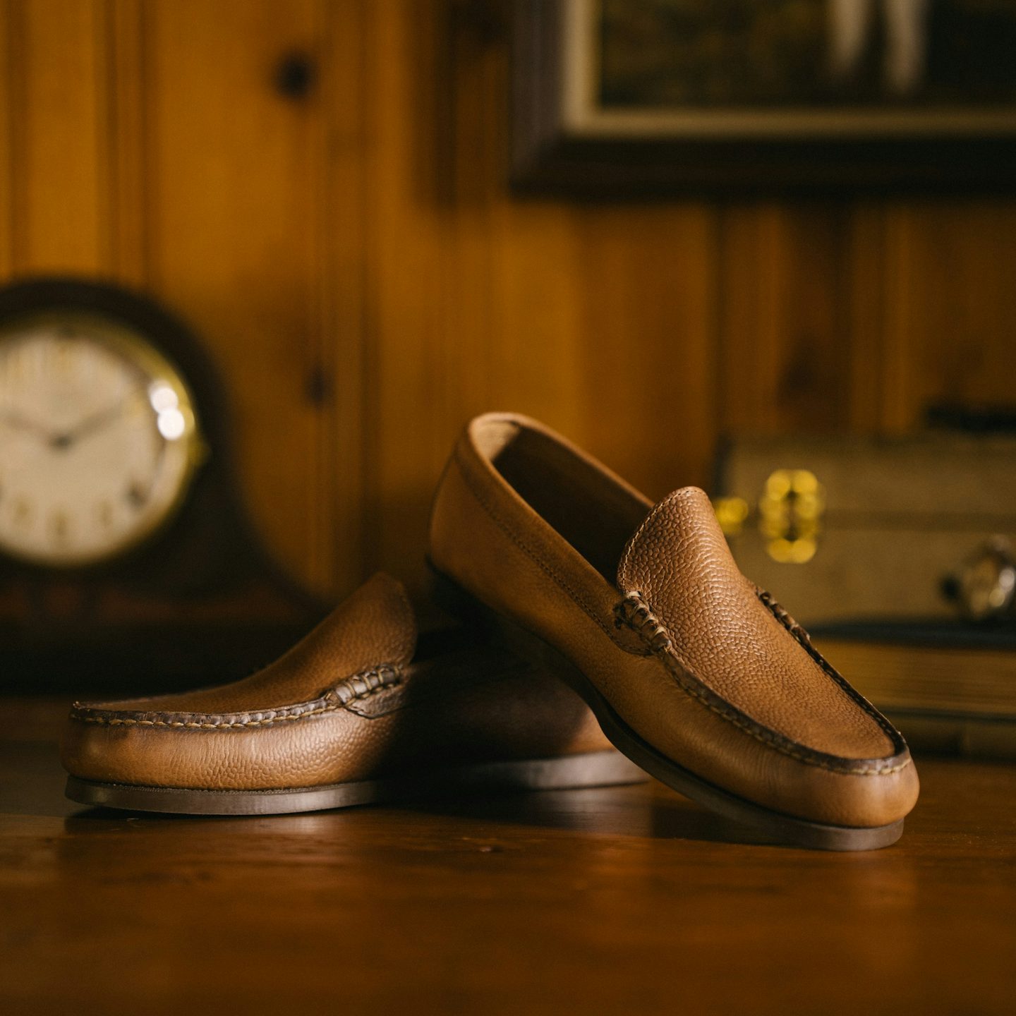 Venetian Moc - Horween Natural Scotch Grain Chromexcel, Camp Sole