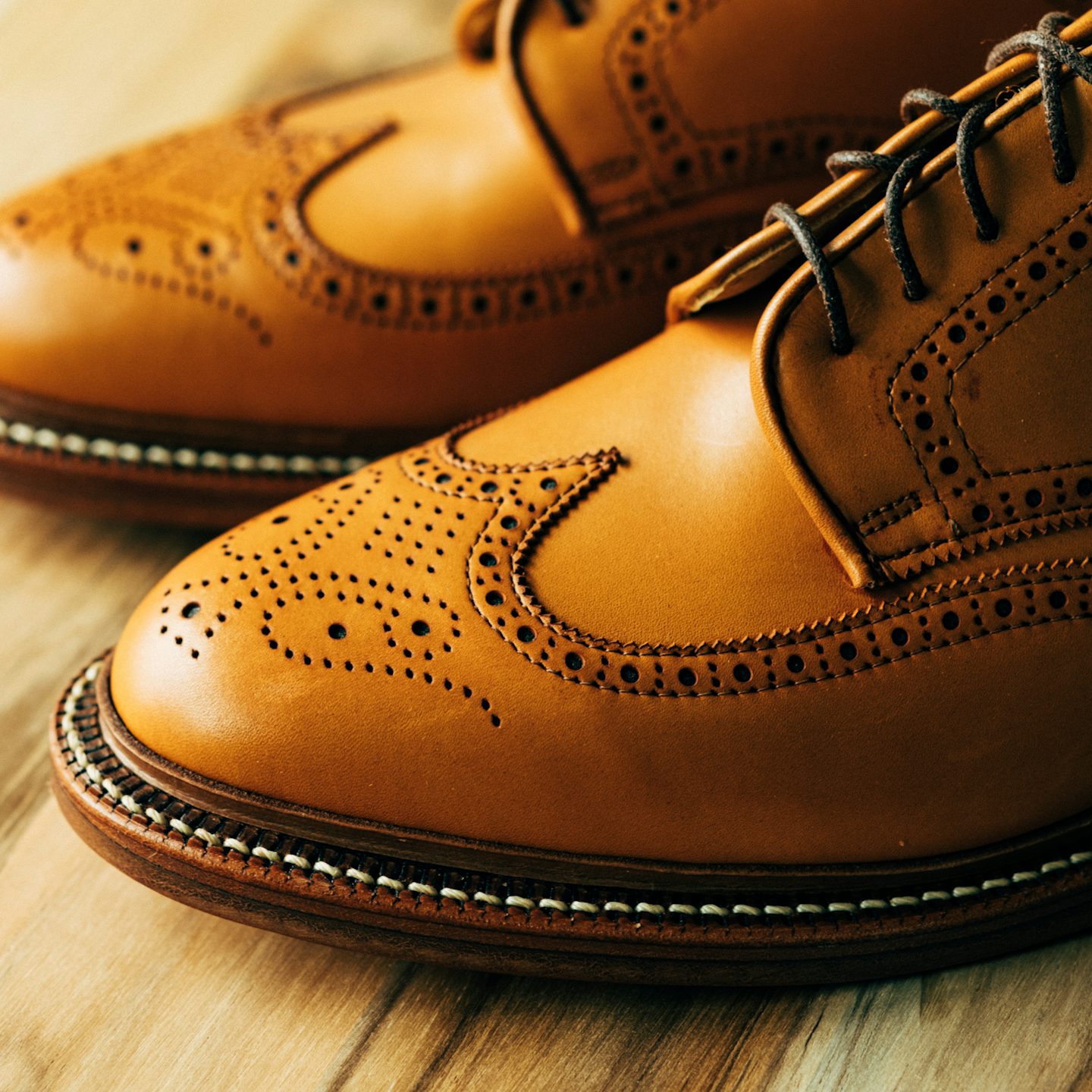 Bourbon French Calf Wingtip - Detail Image Two