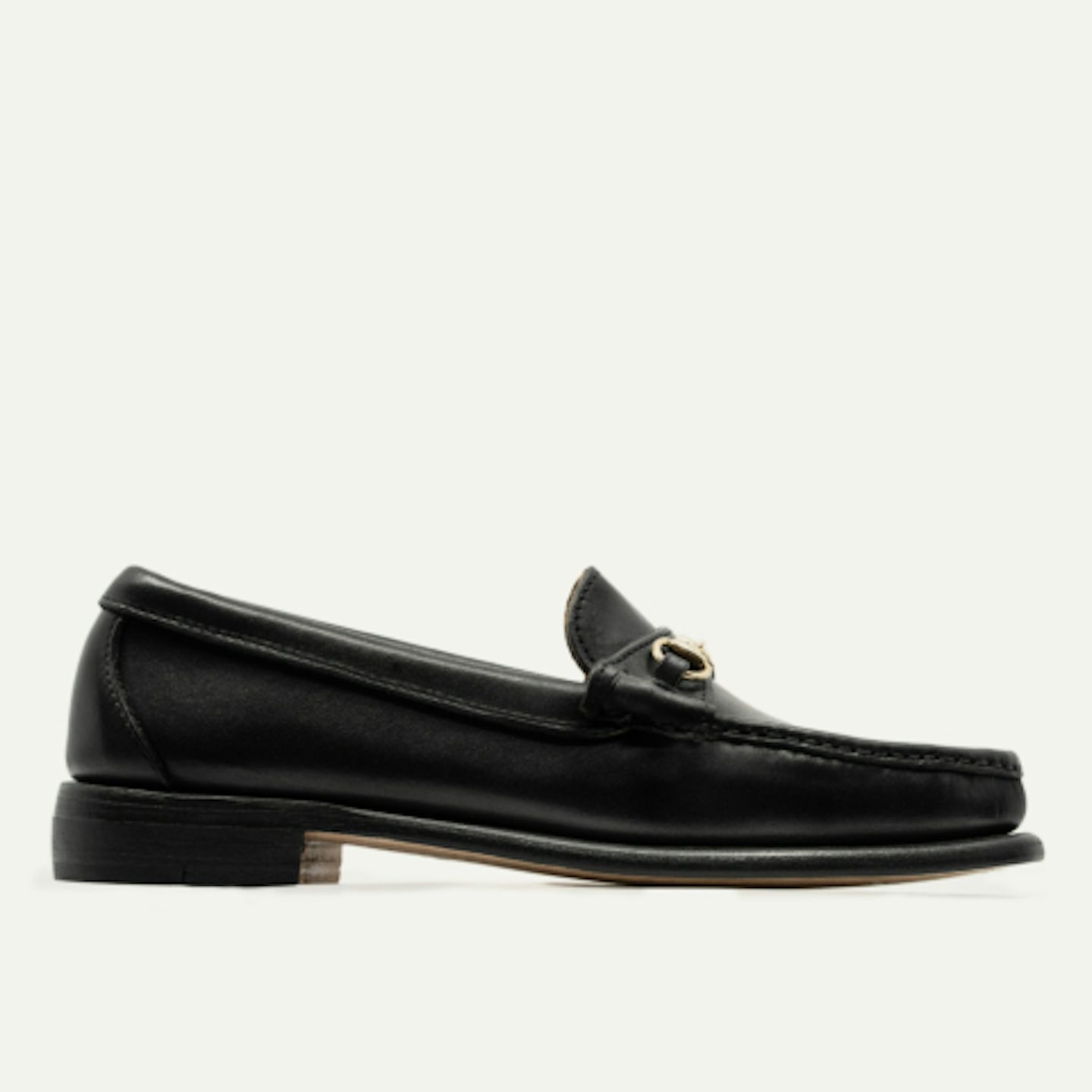 Bit Loafer - Black Latigo, Leather Sole with Dovetail Toplift