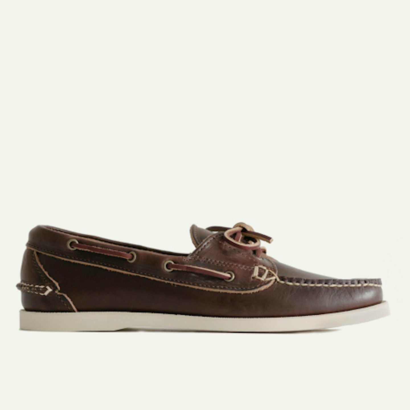 ASOS DESIGN boat shoes in tan leather with gum sole | ASOS