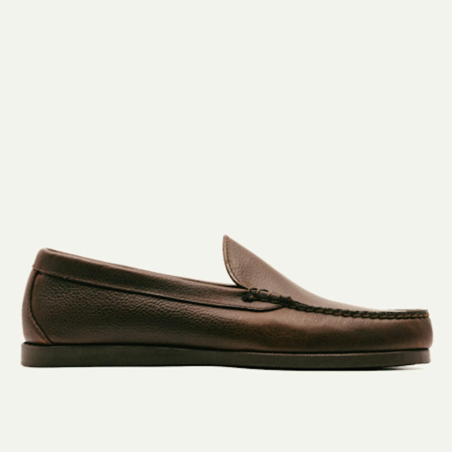 Venetian Moc - Horween Natural Scotch Grain Chromexcel, Camp Sole