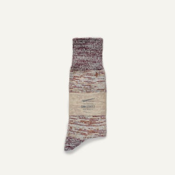 Anonymous ISM Crew Sock - Clay Twisted Knit
