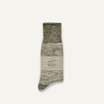 Anonymous ISM Crew Sock - Moss Twisted Knit