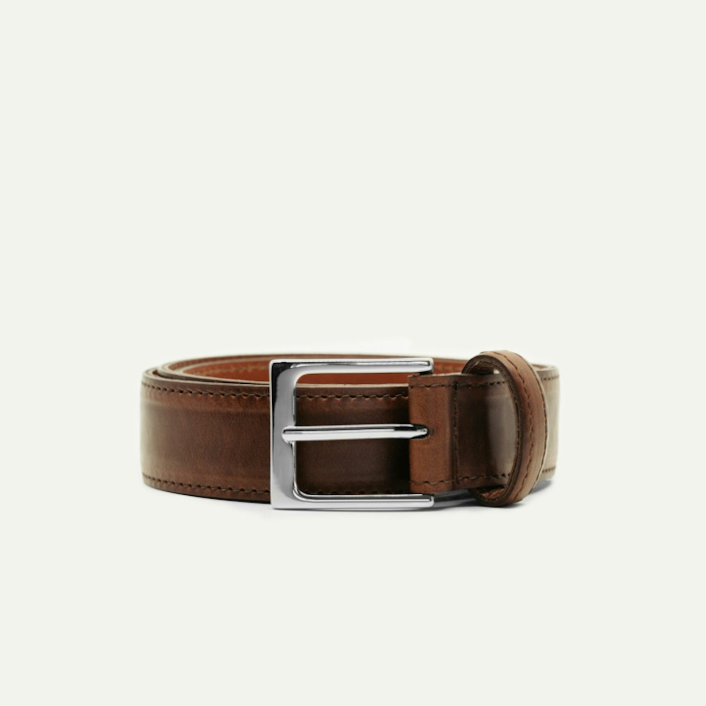 Dress Belt - Brown Chromexcel - Made in U.S.A. by Oak Street Bootmakers - View 1